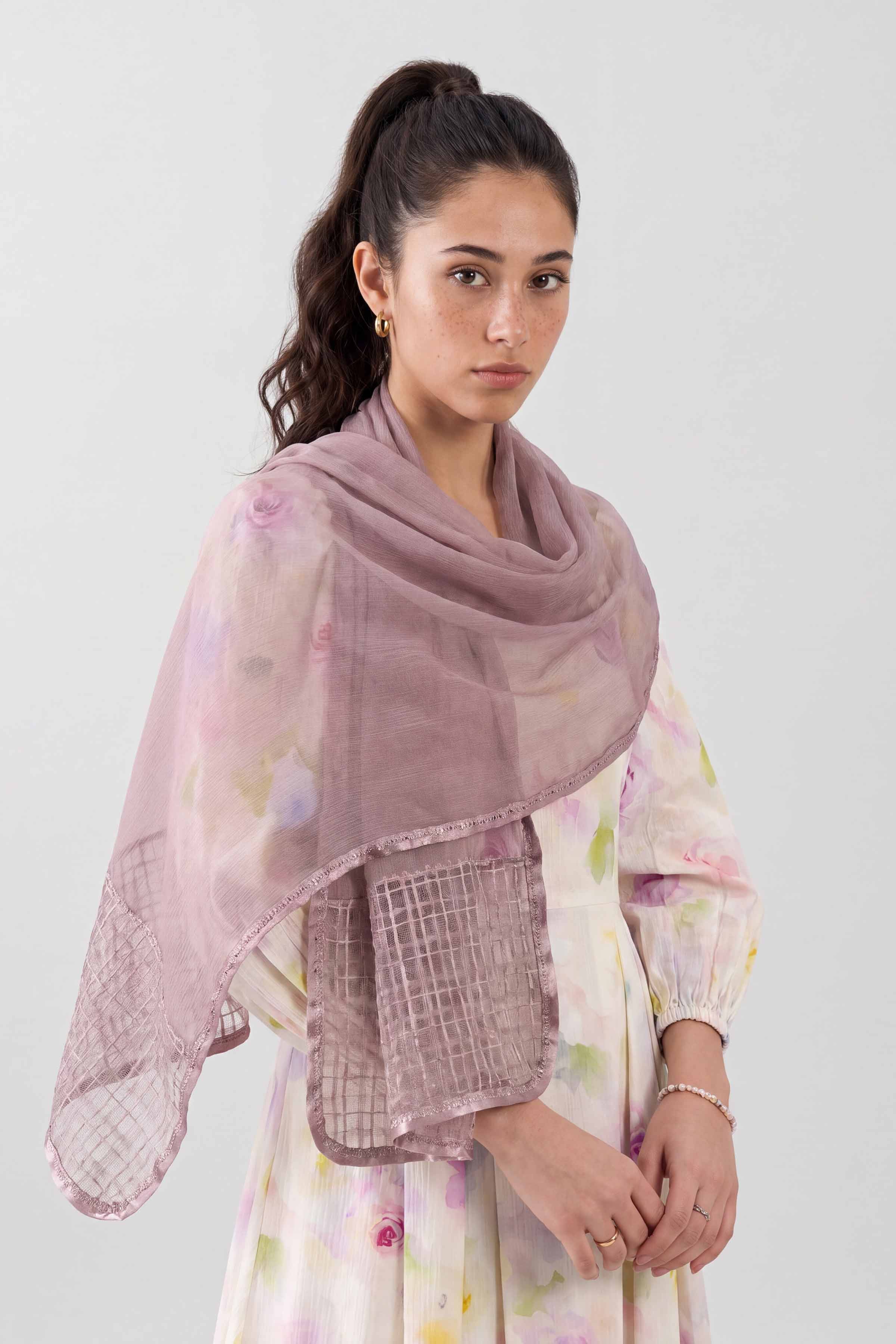 Purple Women Scarf - 447722109