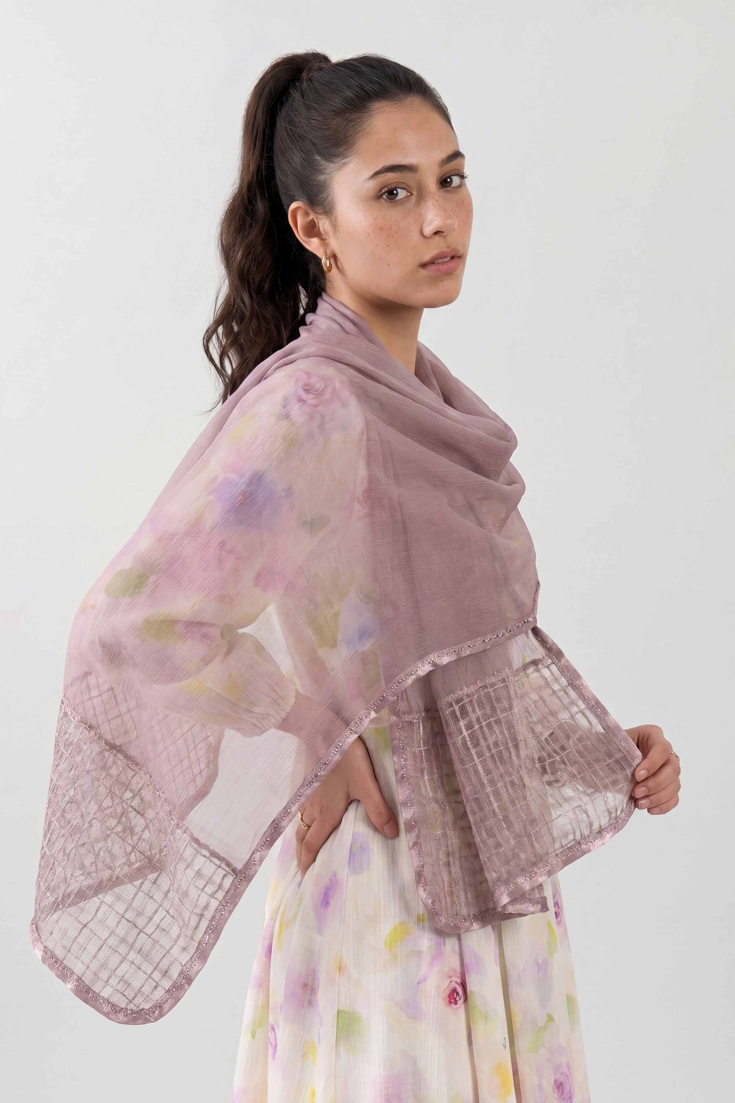 Purple Women Scarf - 447722109