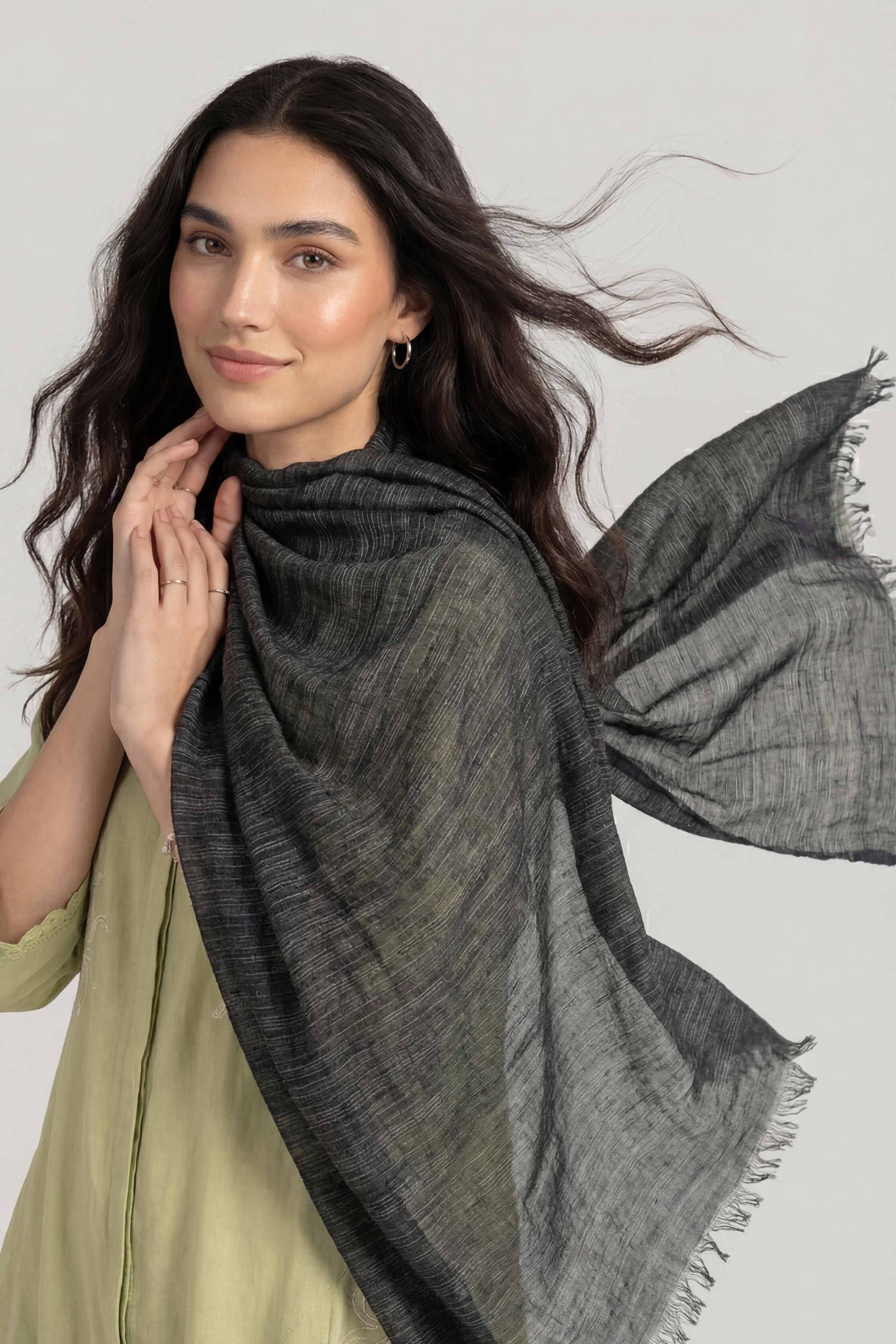 Black Women Scarf - 72070950