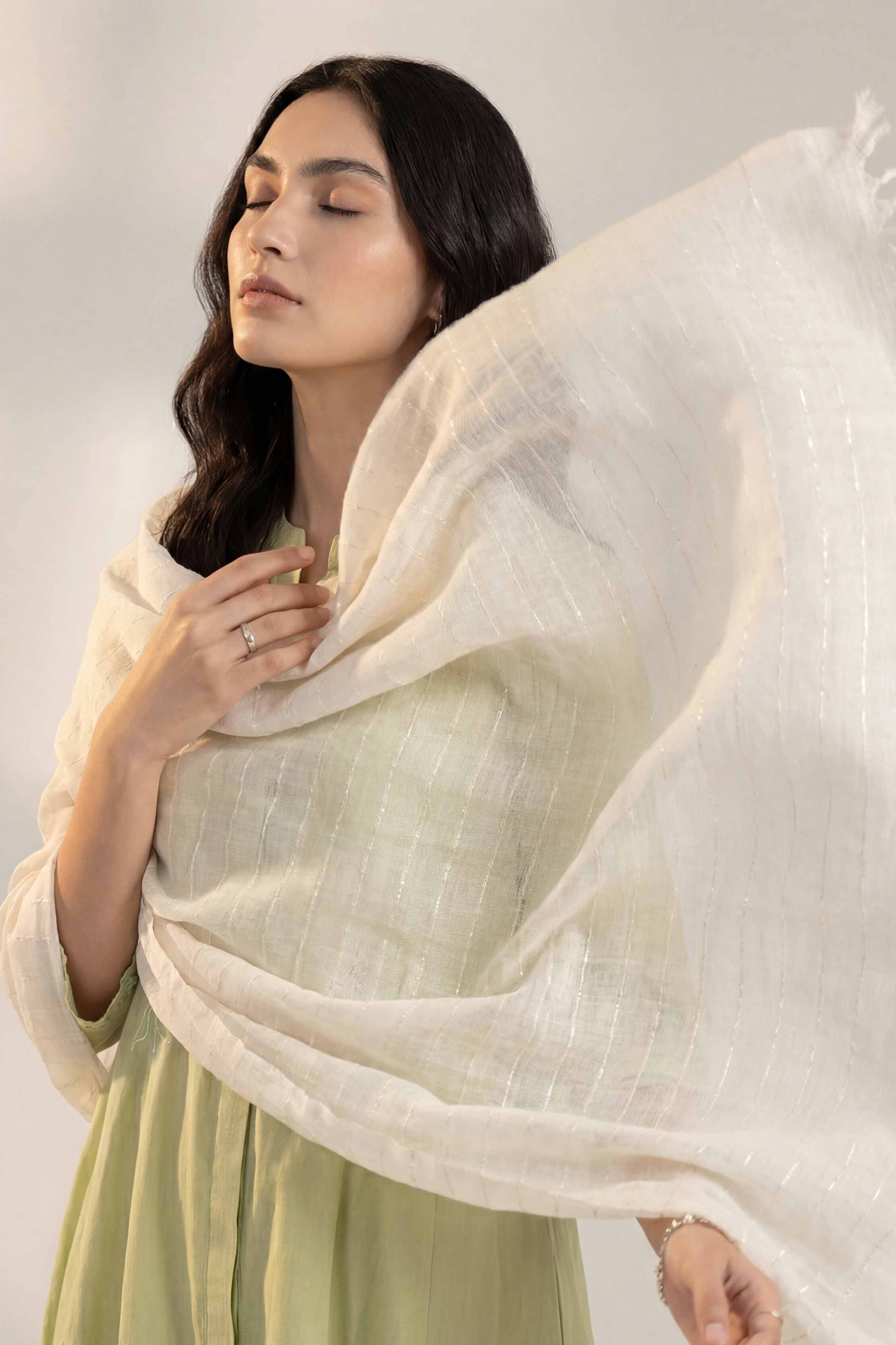 White Women Scarf - 72070958