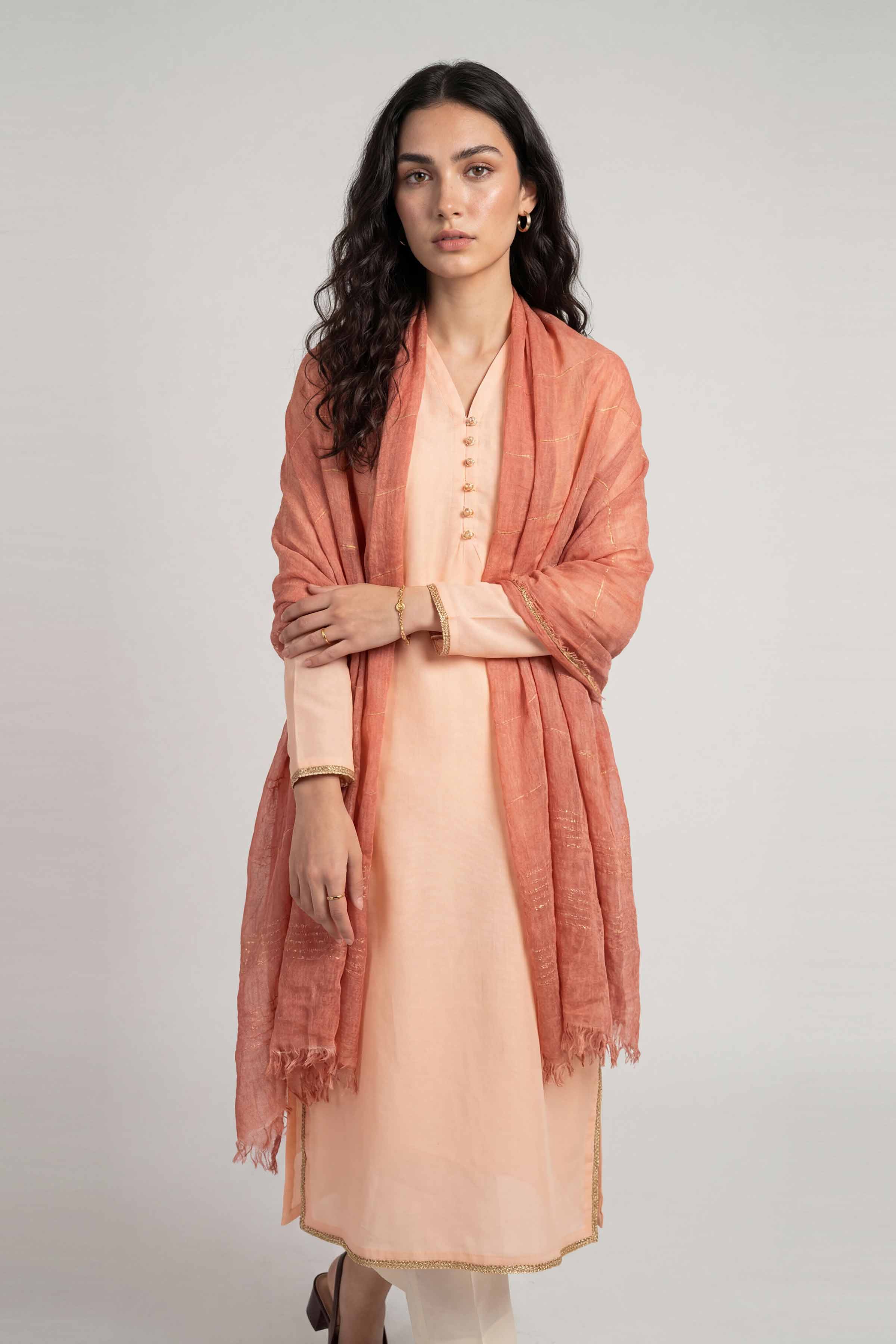 Red Women Scarf - 72070959