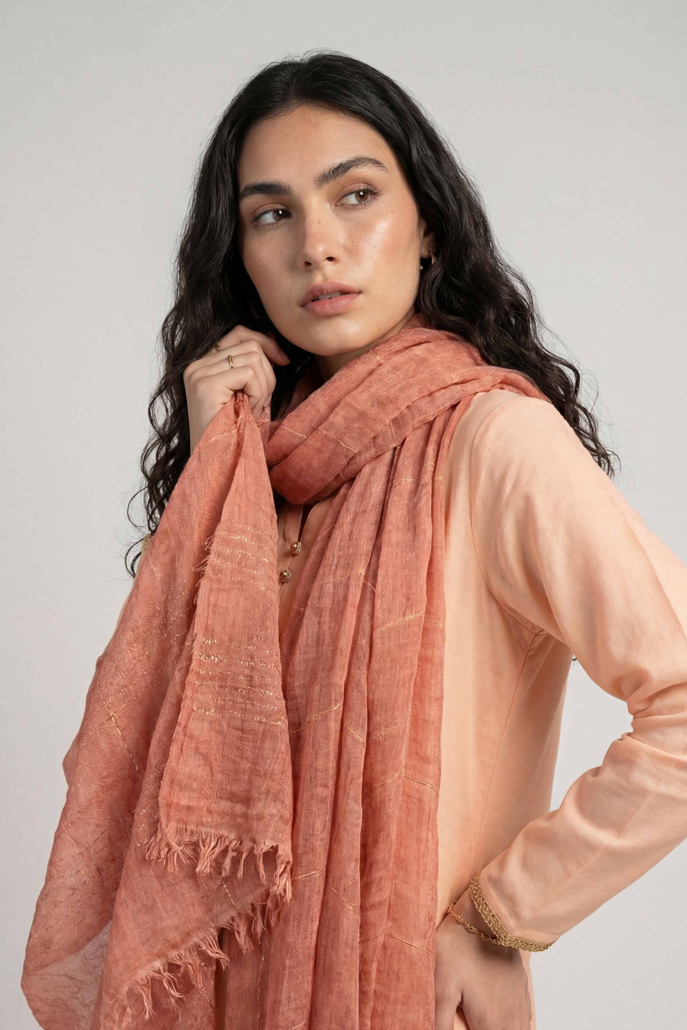 Red Women Scarf - 72070959