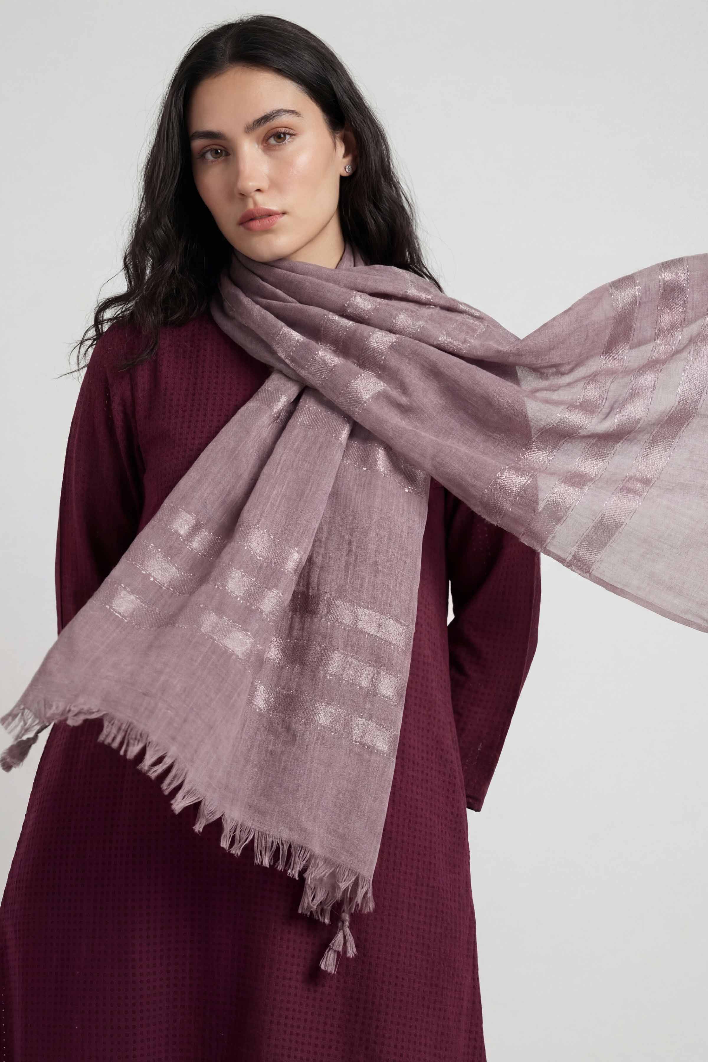 Purple Women Scarf - 72070962