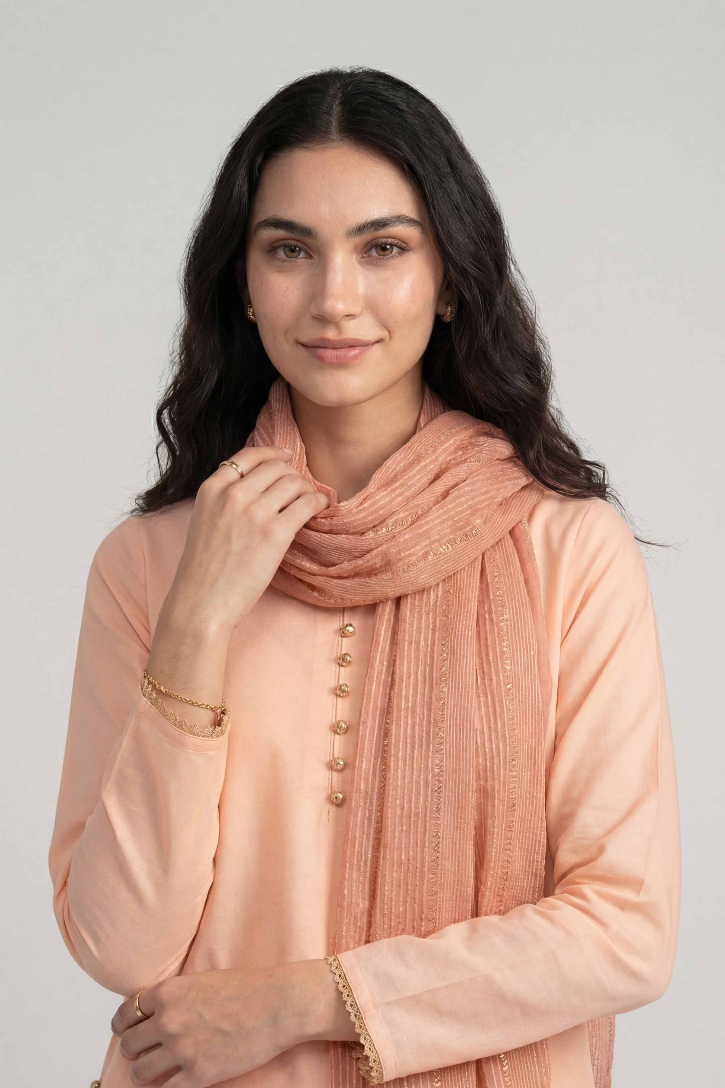 Orange Women Scarf - 72070963