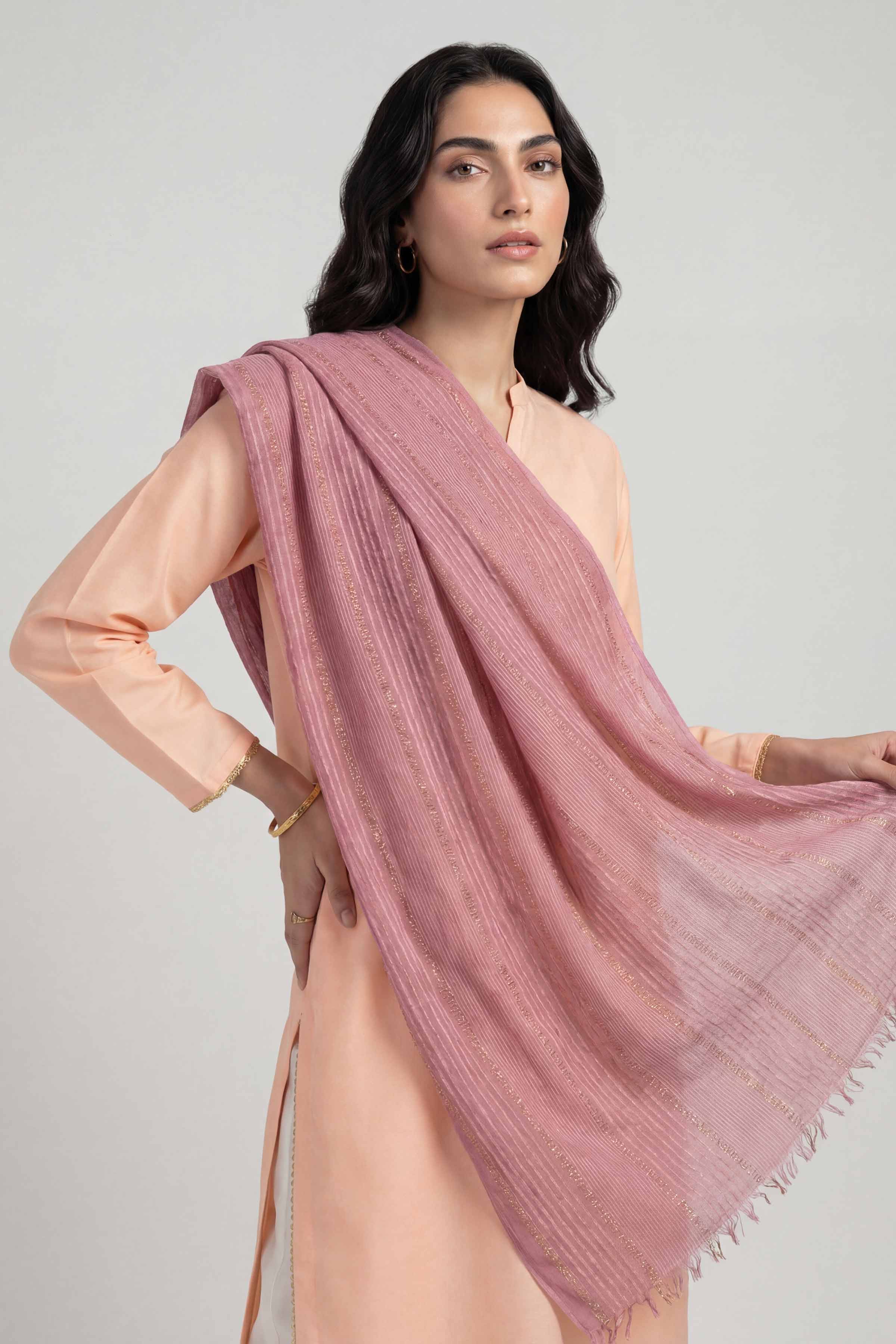 Purple Women Scarf - 72070965