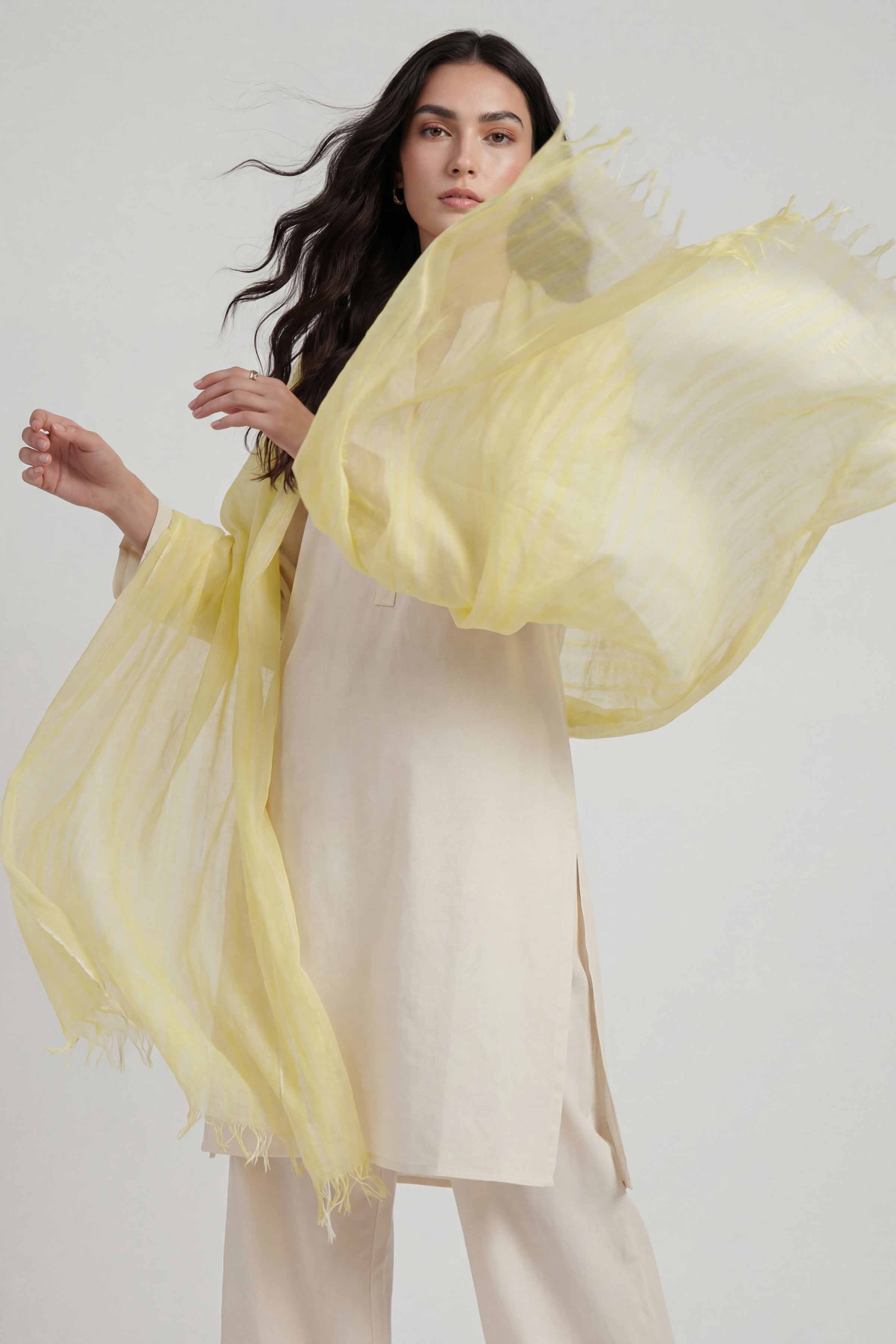 Yellow Women Scarf - 72070966