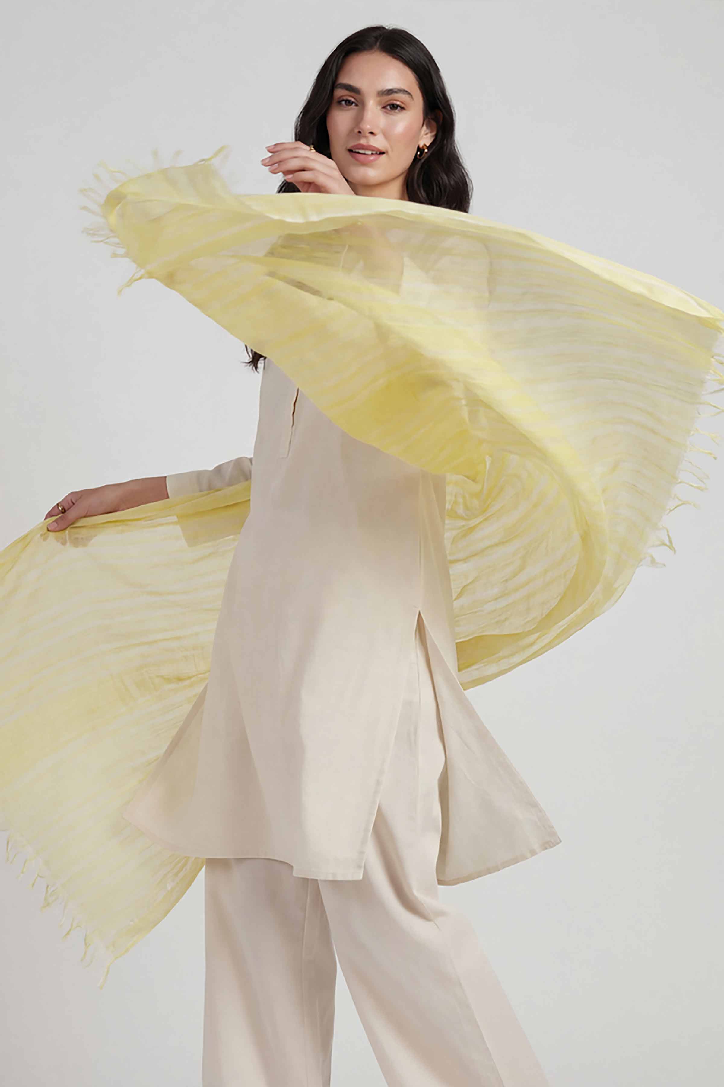 Yellow Women Scarf - 72070966
