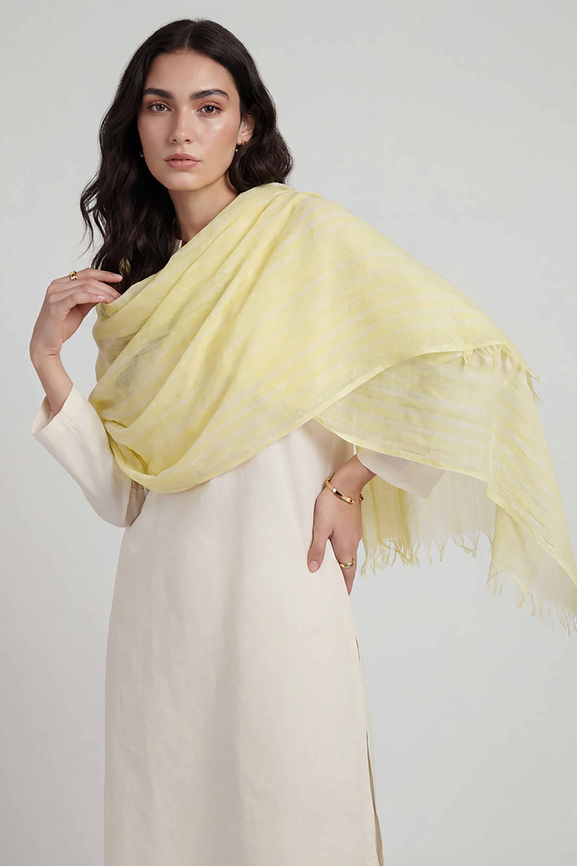 Yellow Women Scarf - 72070966