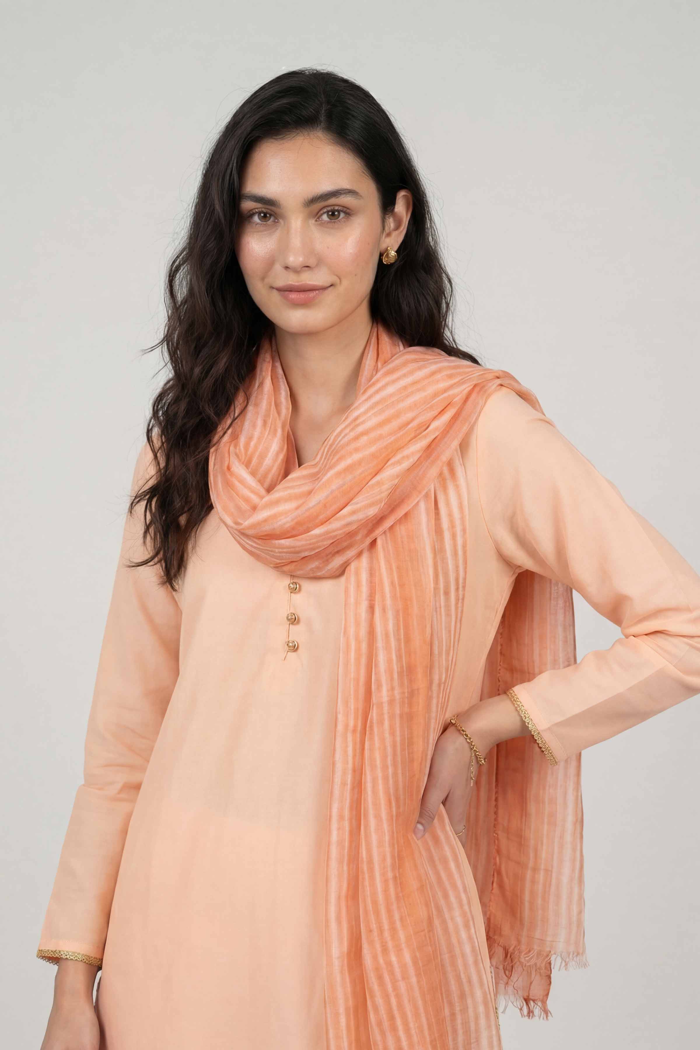 Orange Women Scarf - 72070967