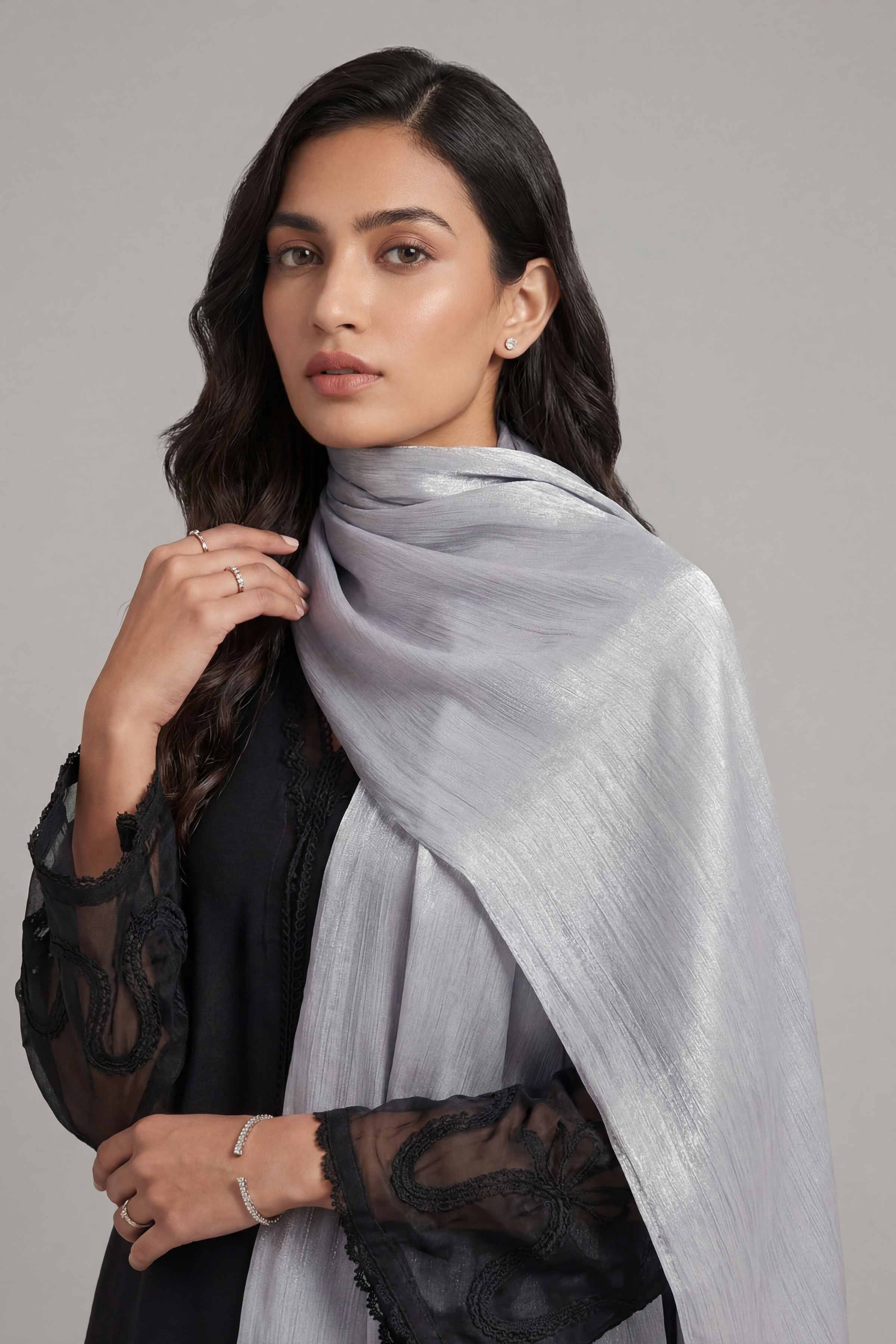 Blue Women Scarf - 447812108