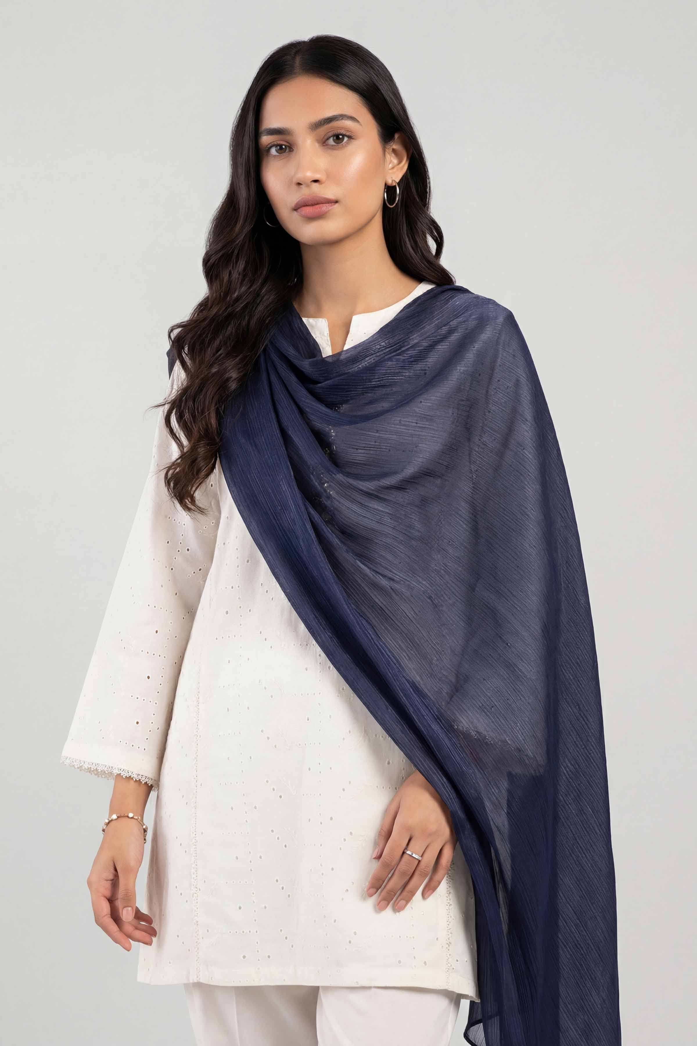 Dark Navy Women Scarf - 447812121