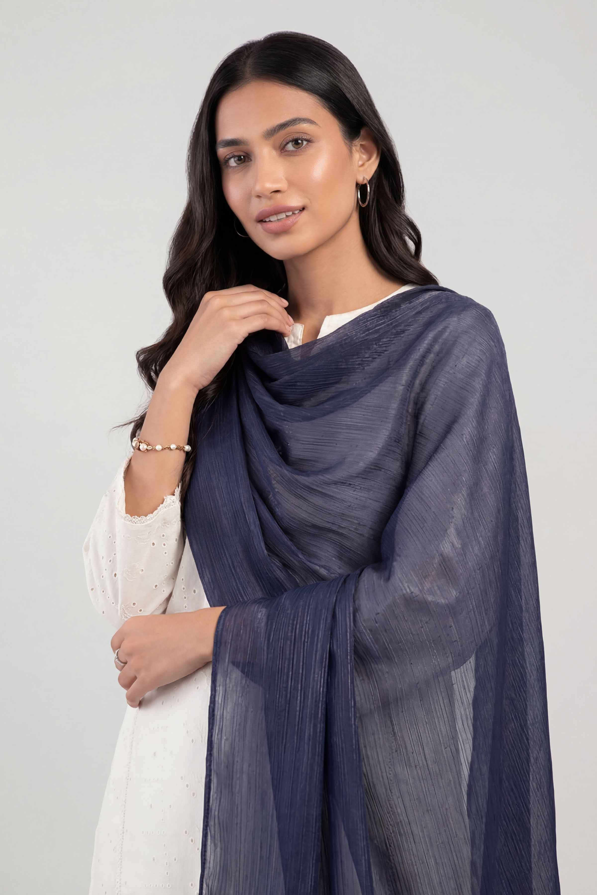 Dark Navy Women Scarf - 447812121