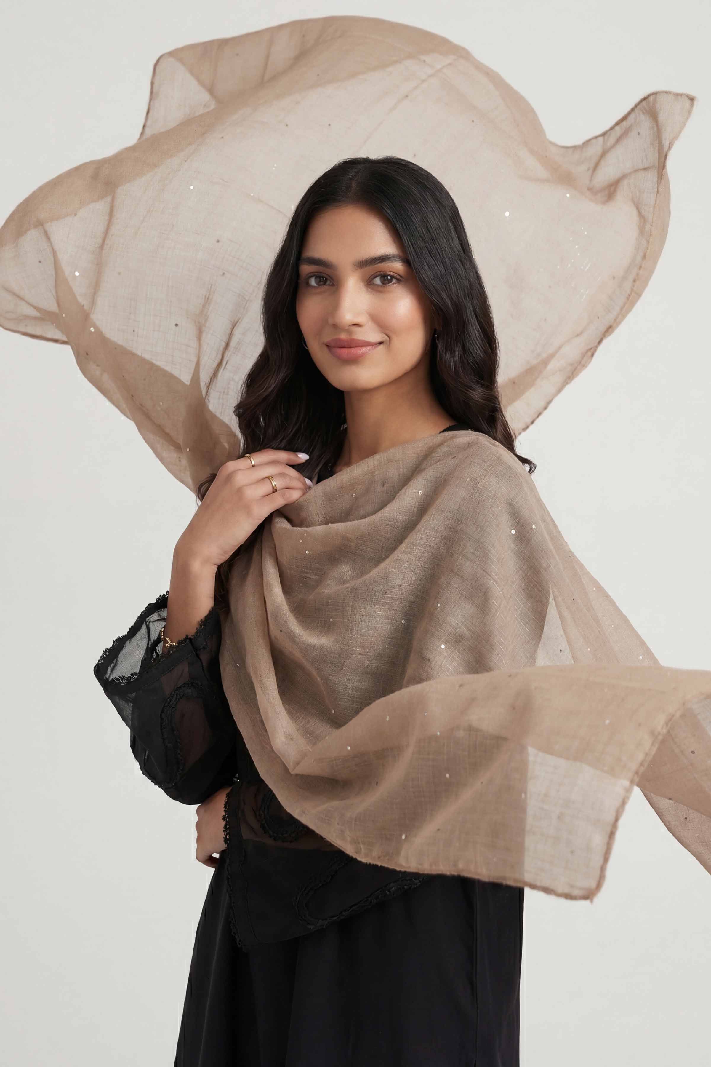 Beige Women Scarf - 447822118