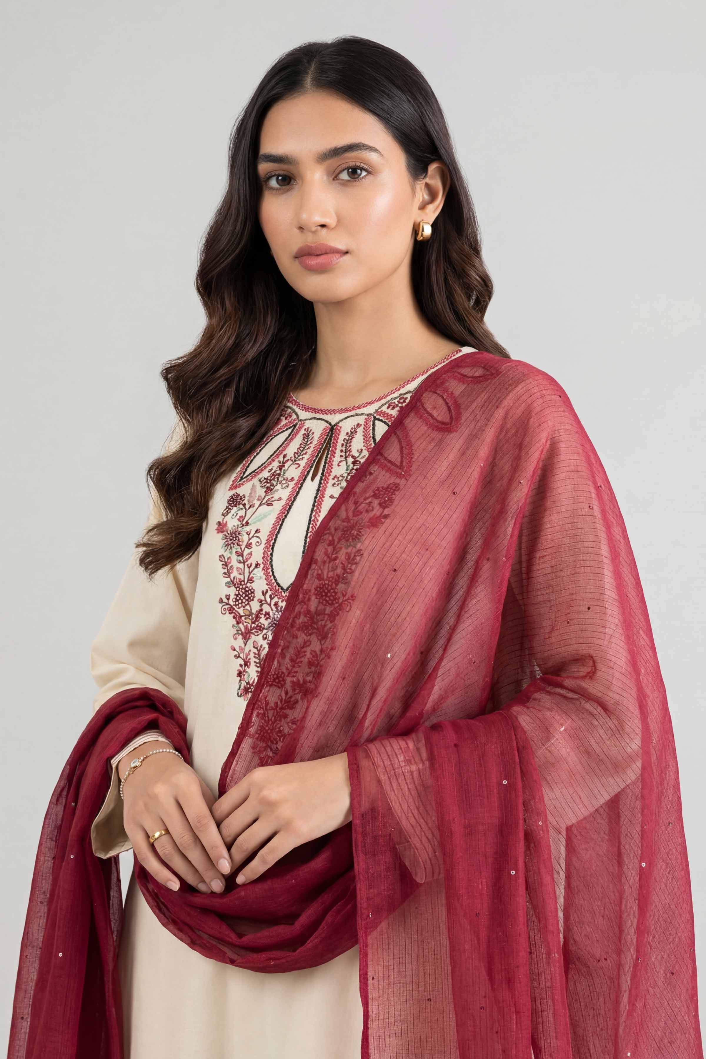 Maroon Women Scarf - 447822122