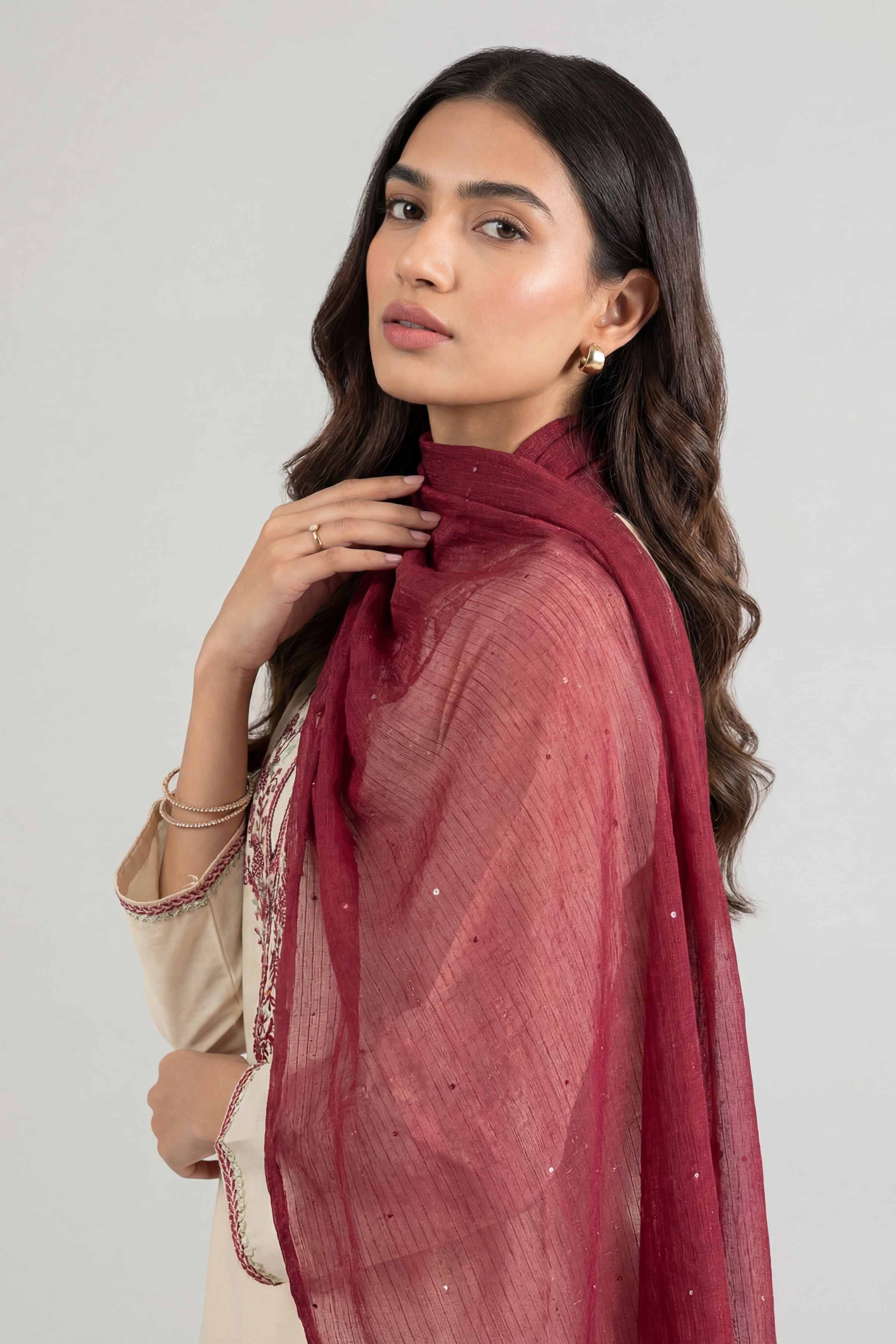 Maroon Women Scarf - 447822122