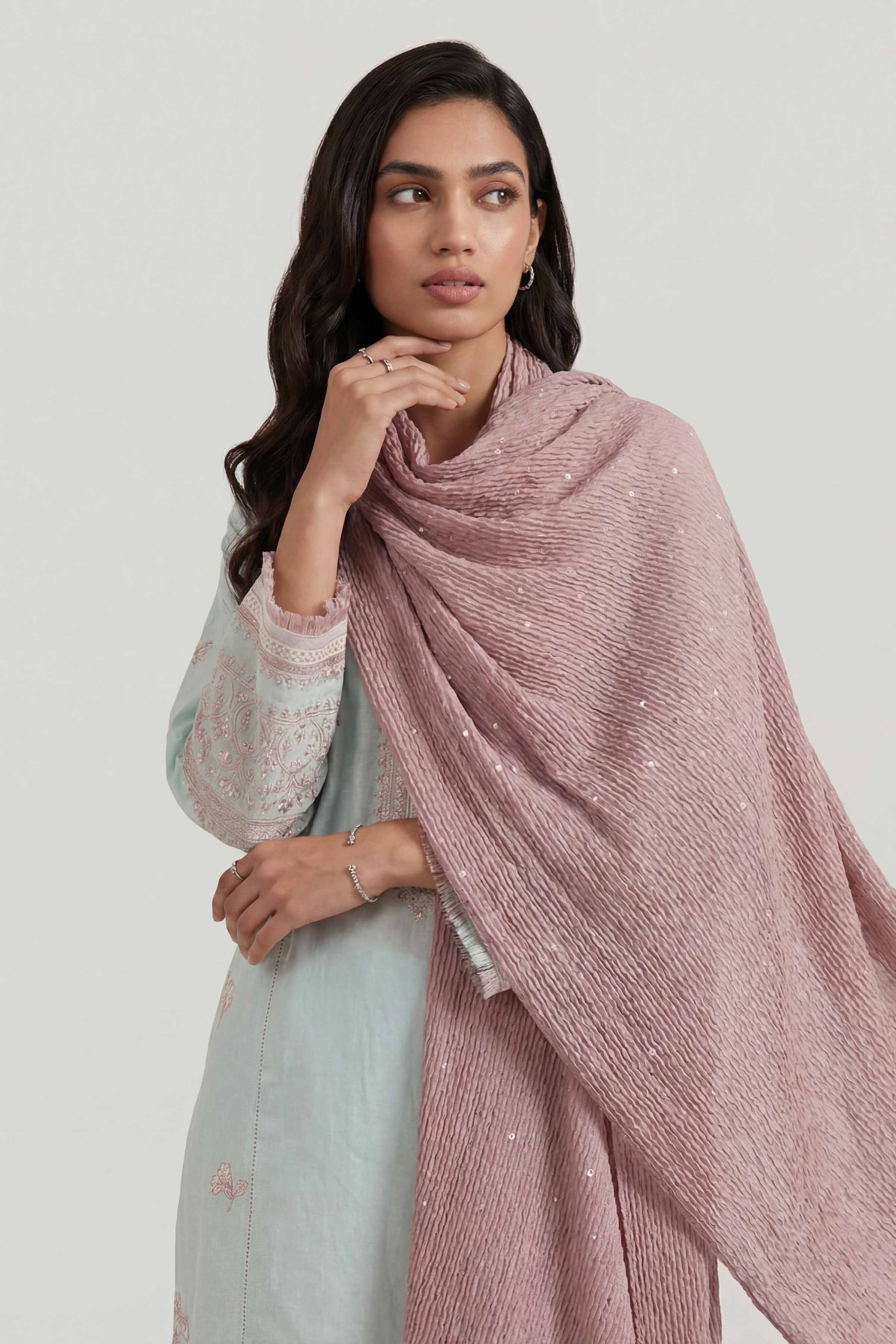 Purple Women Scarf - 447832109