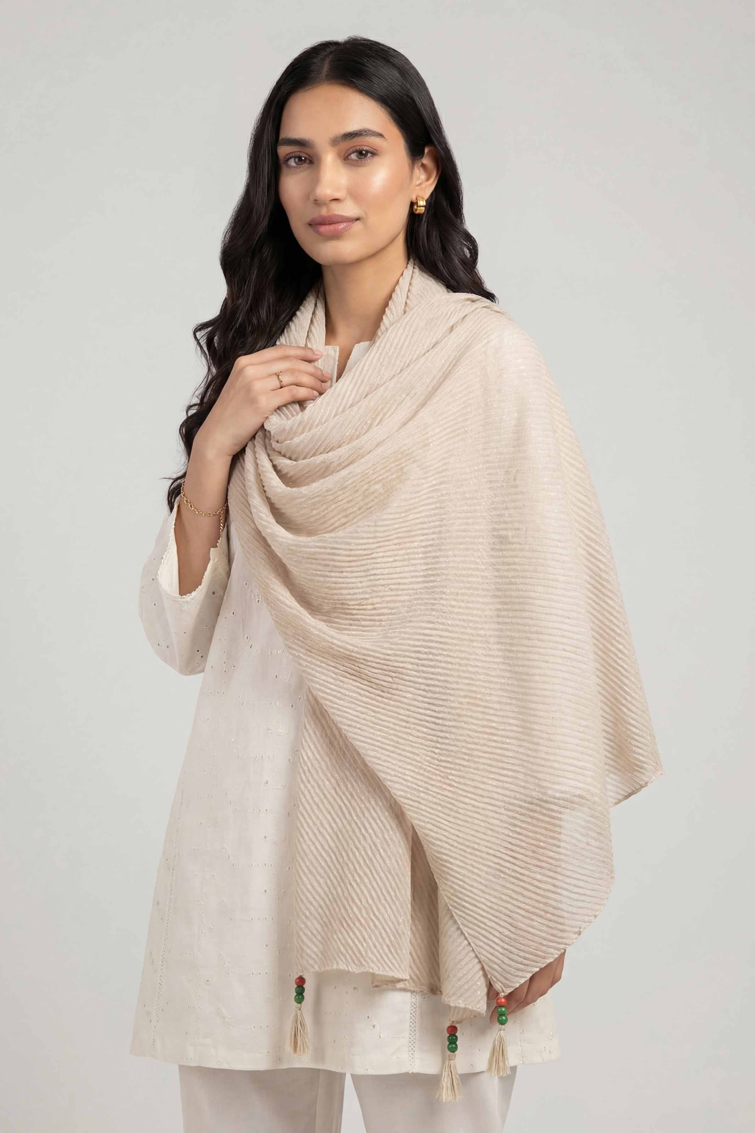 Off White Women Scarf - 447842107