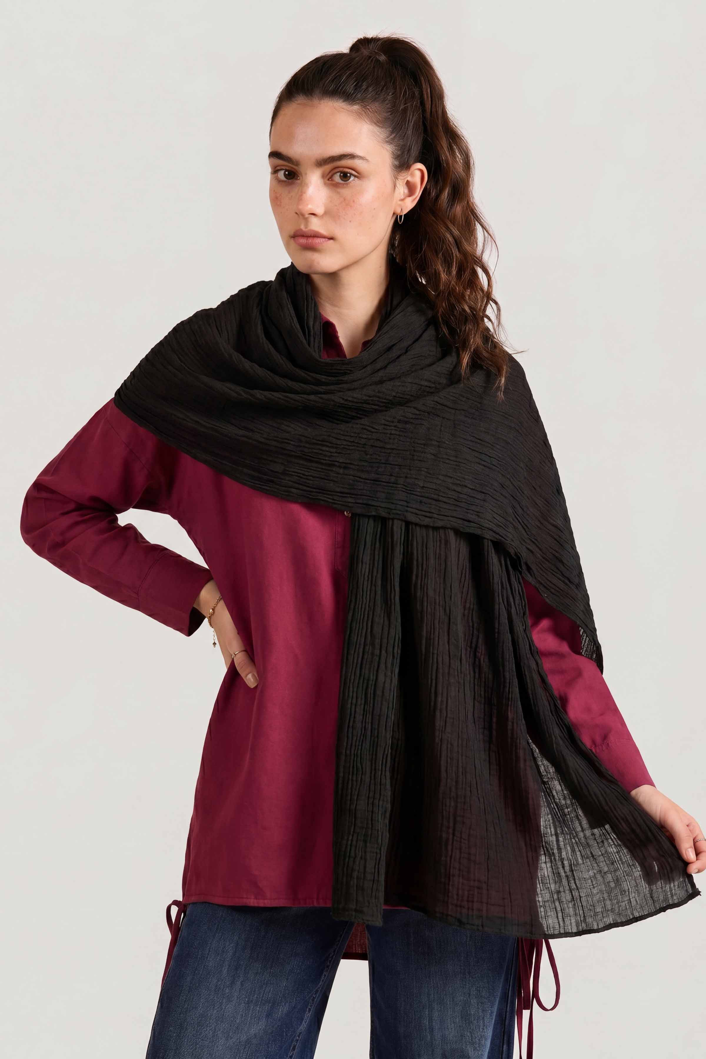 Black Women Scarf - 447852103