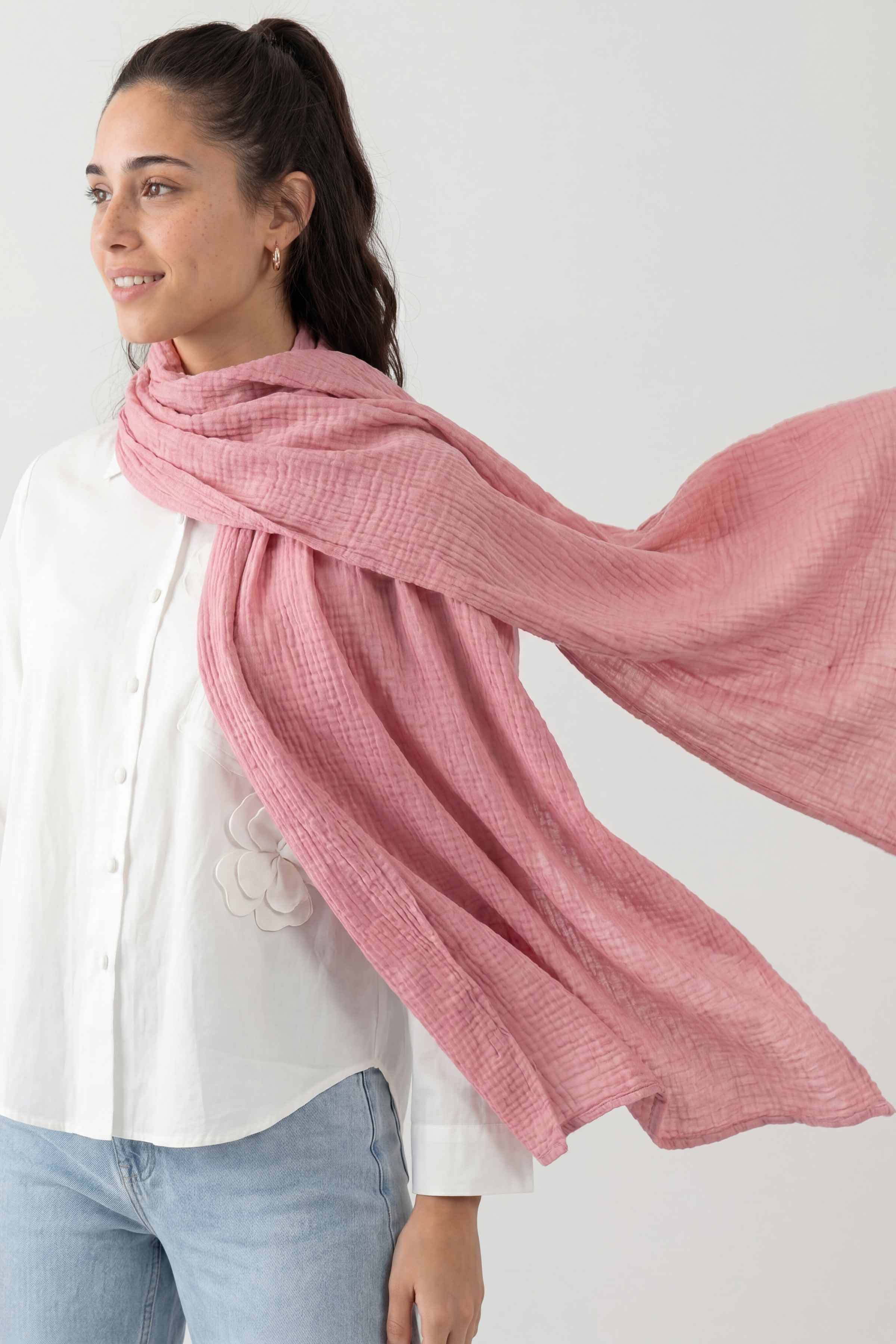 Light Pink Women Scarf - 447852114