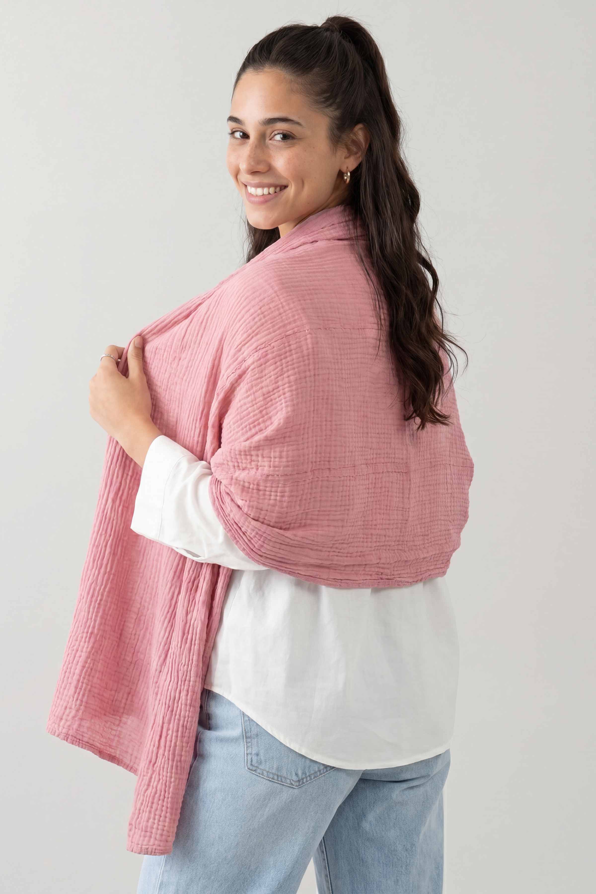 Light Pink Women Scarf - 447852114