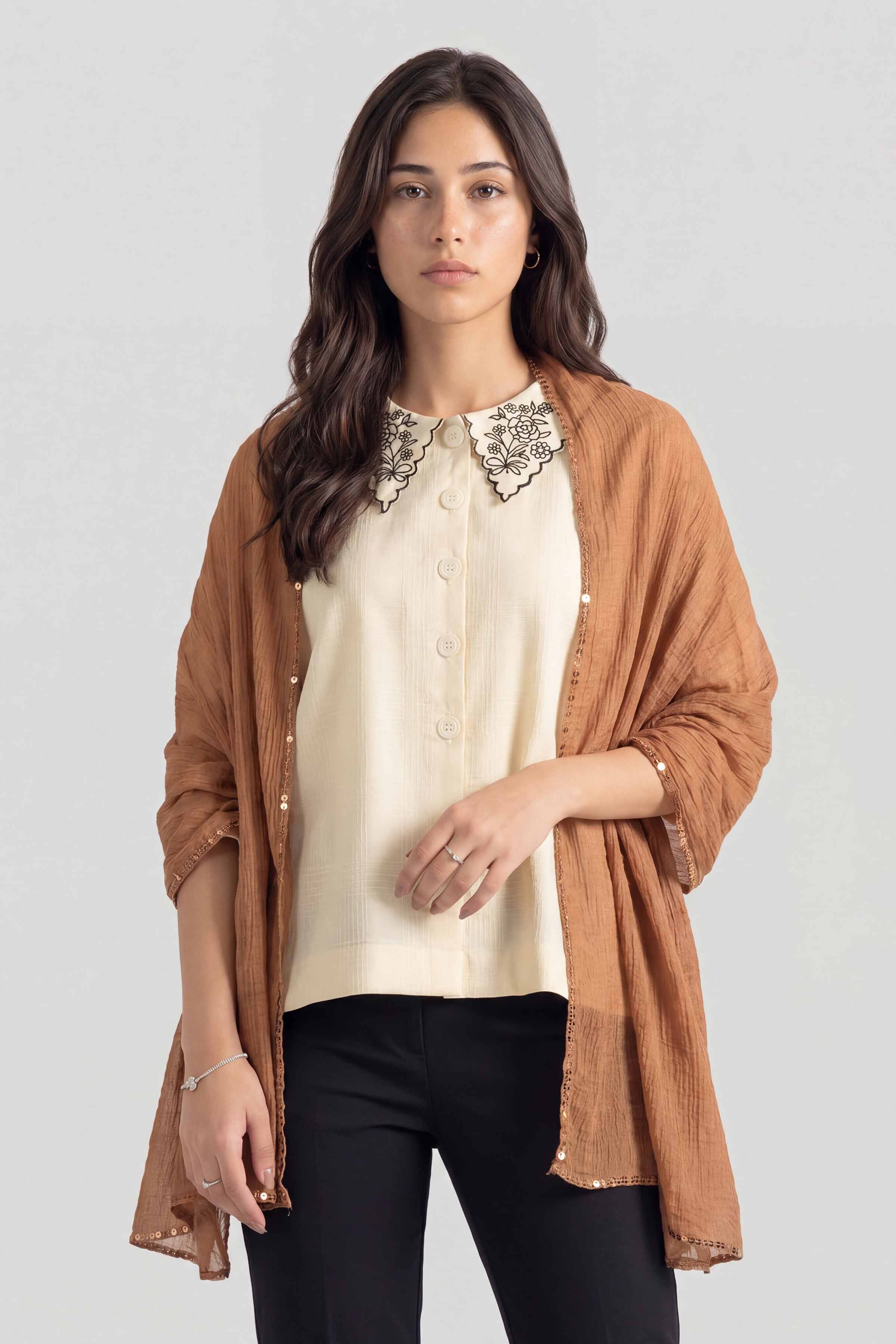 Brown Women Scarf - 447862113