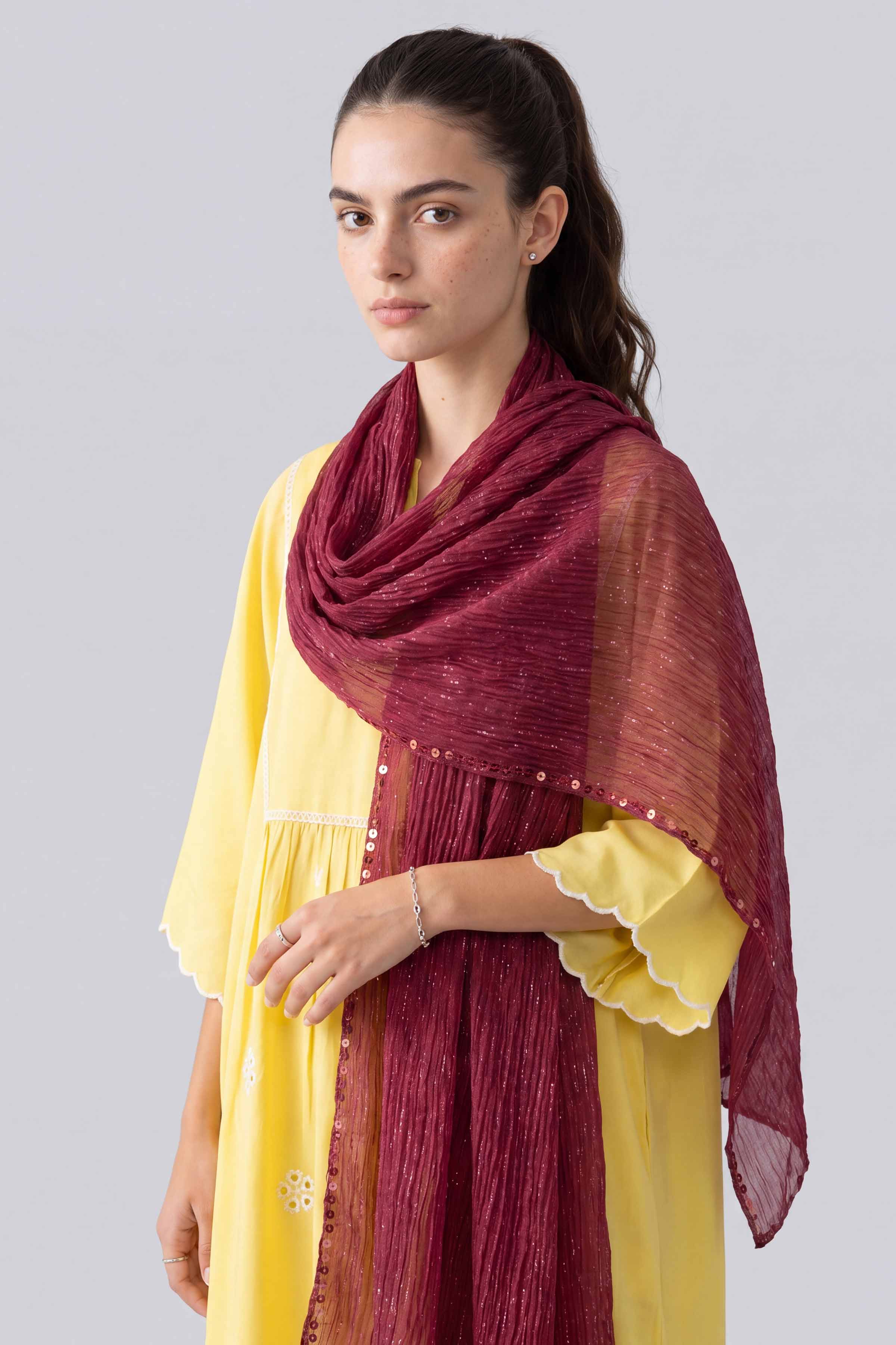 Maroon Women Scarf - 447872122