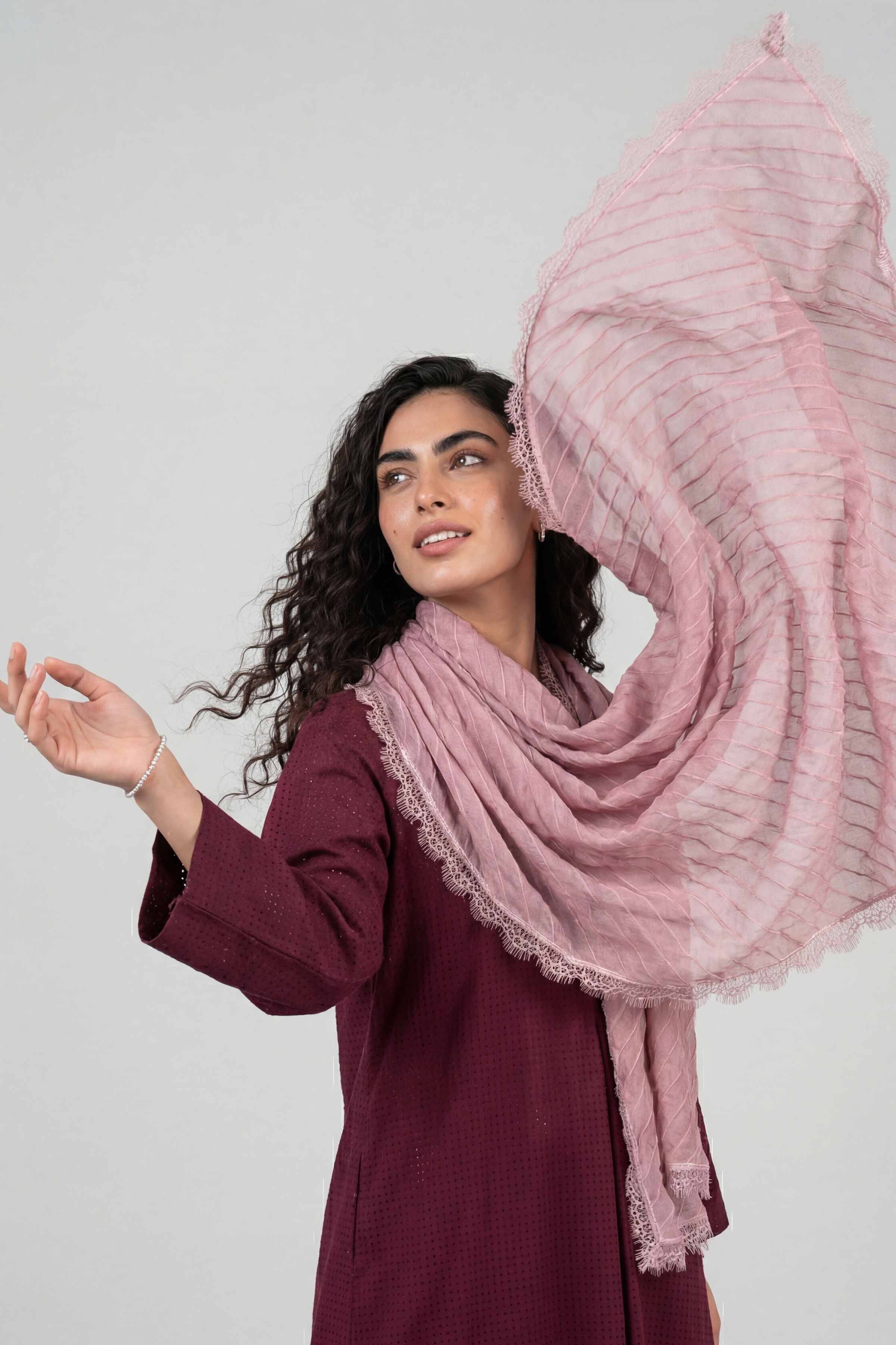 Purple Women Scarf - 72070971