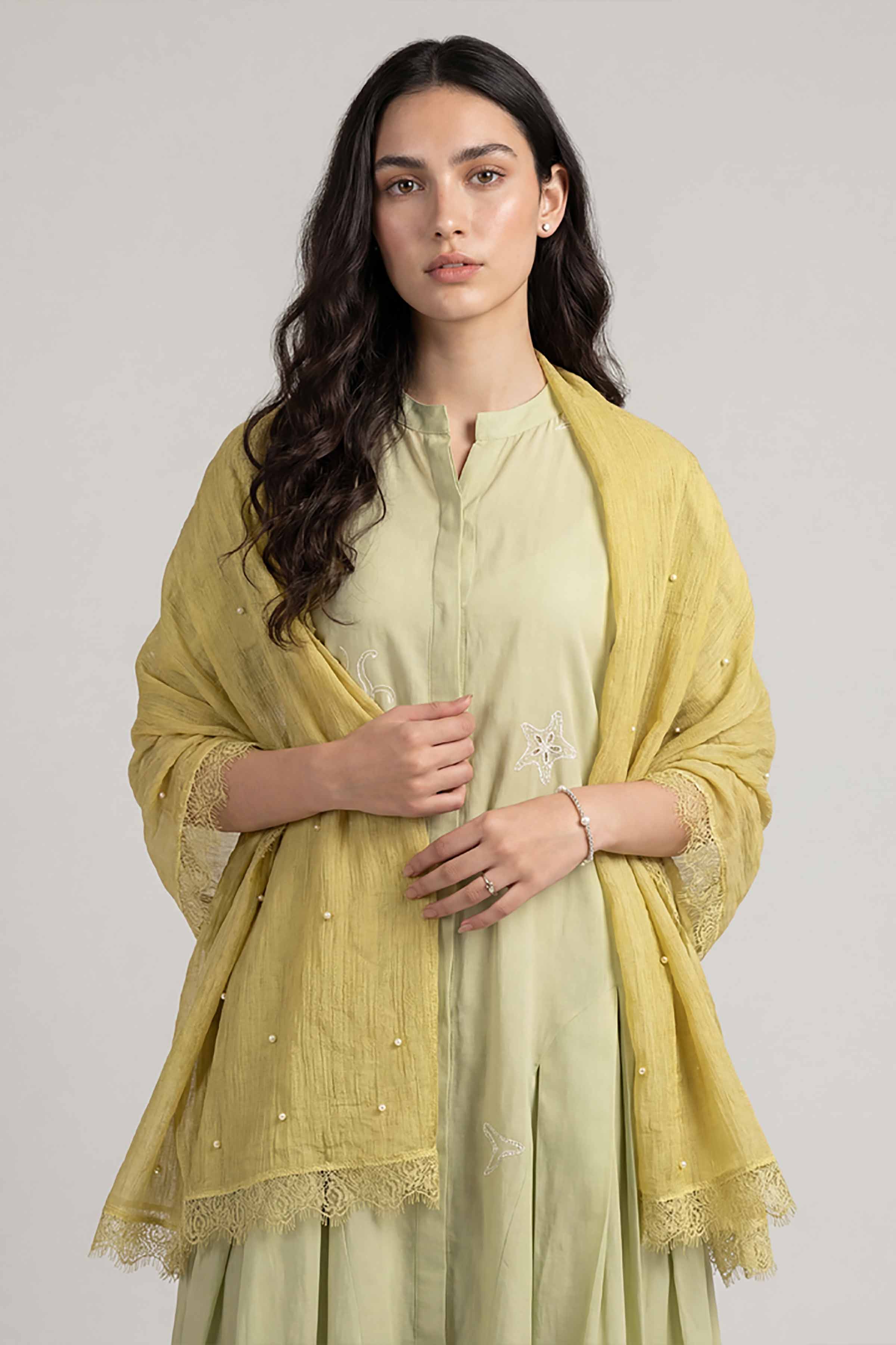 Yellow Women Scarf - 72070978