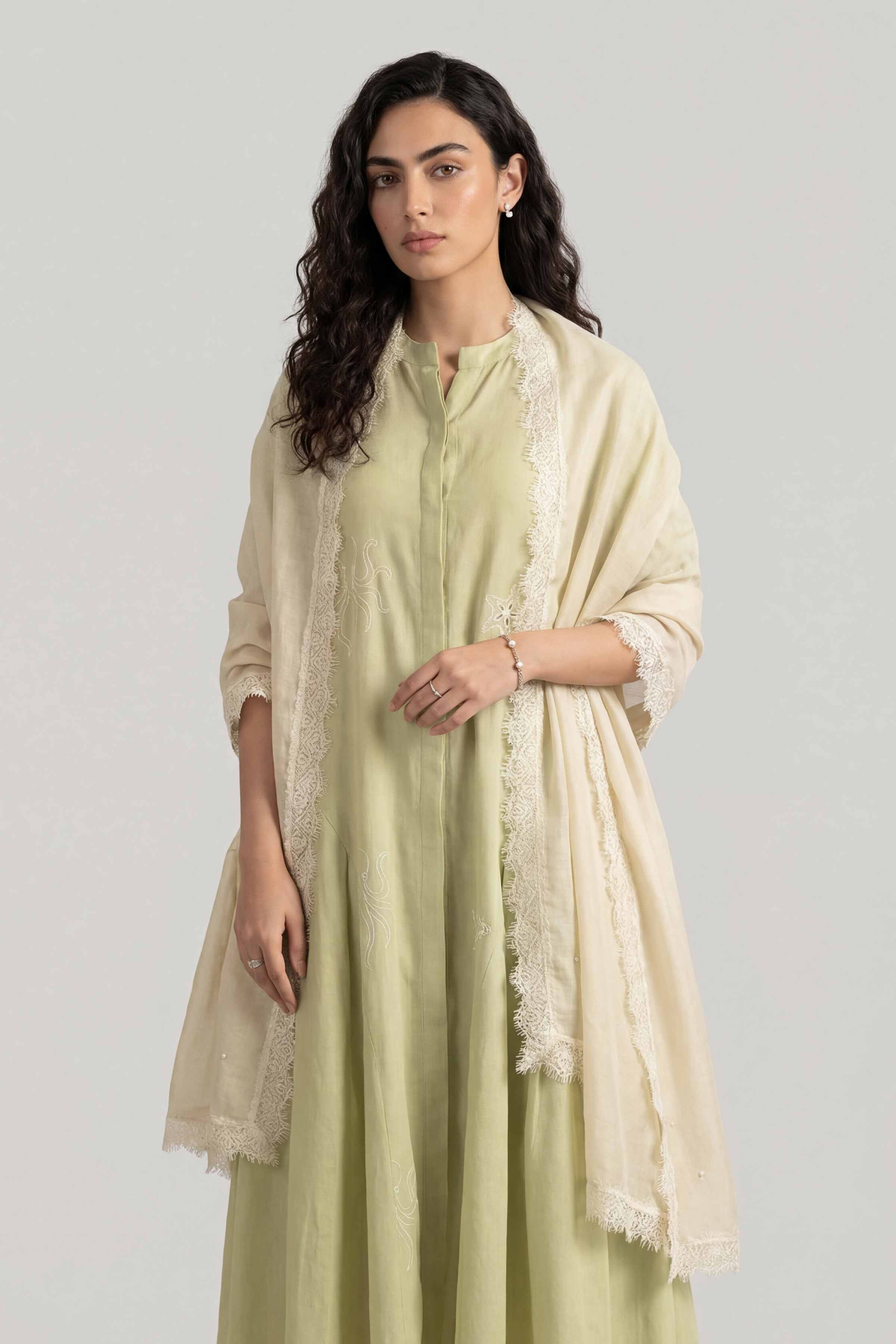 Beige Women Scarf - 72070980