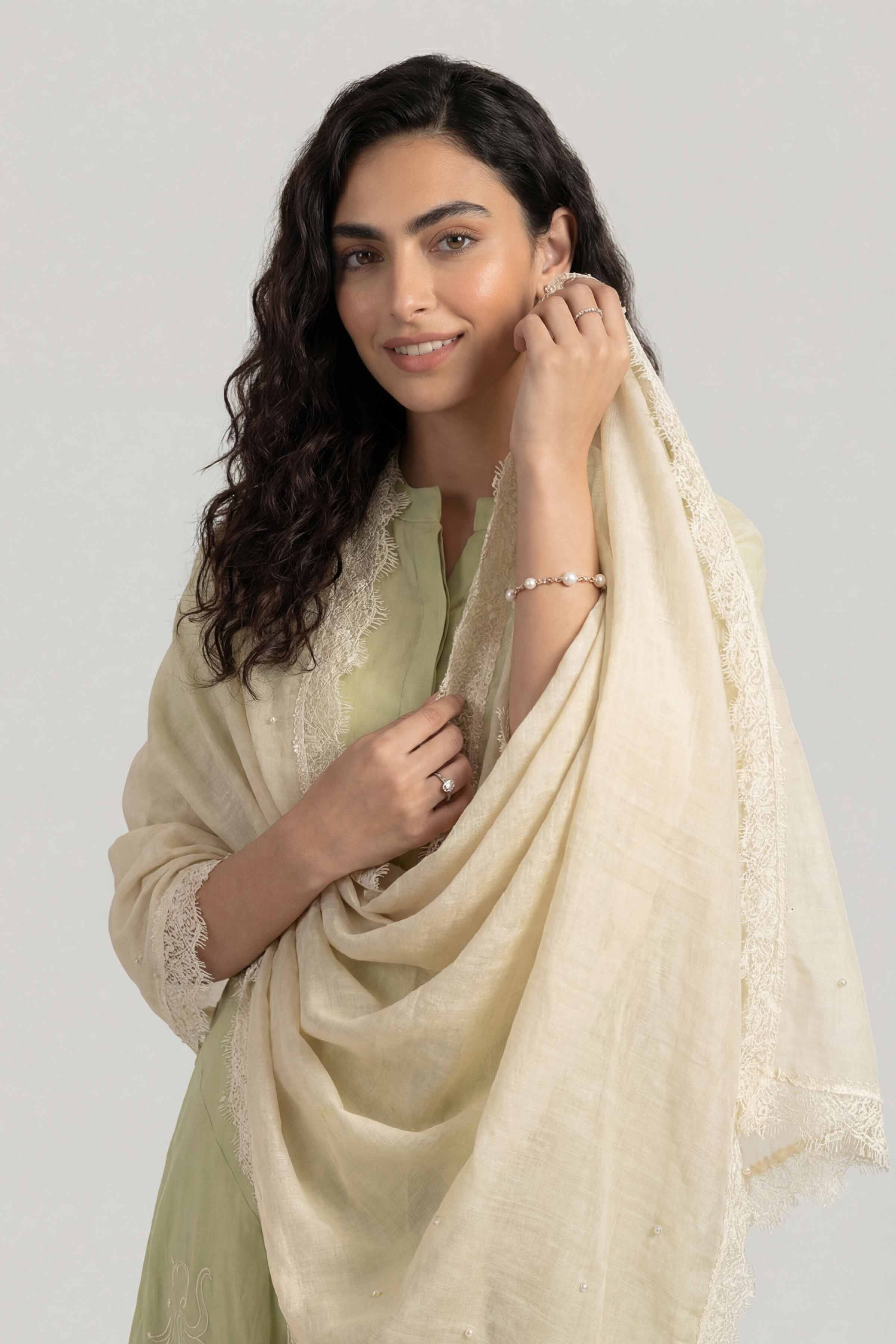 Beige Women Scarf - 72070980
