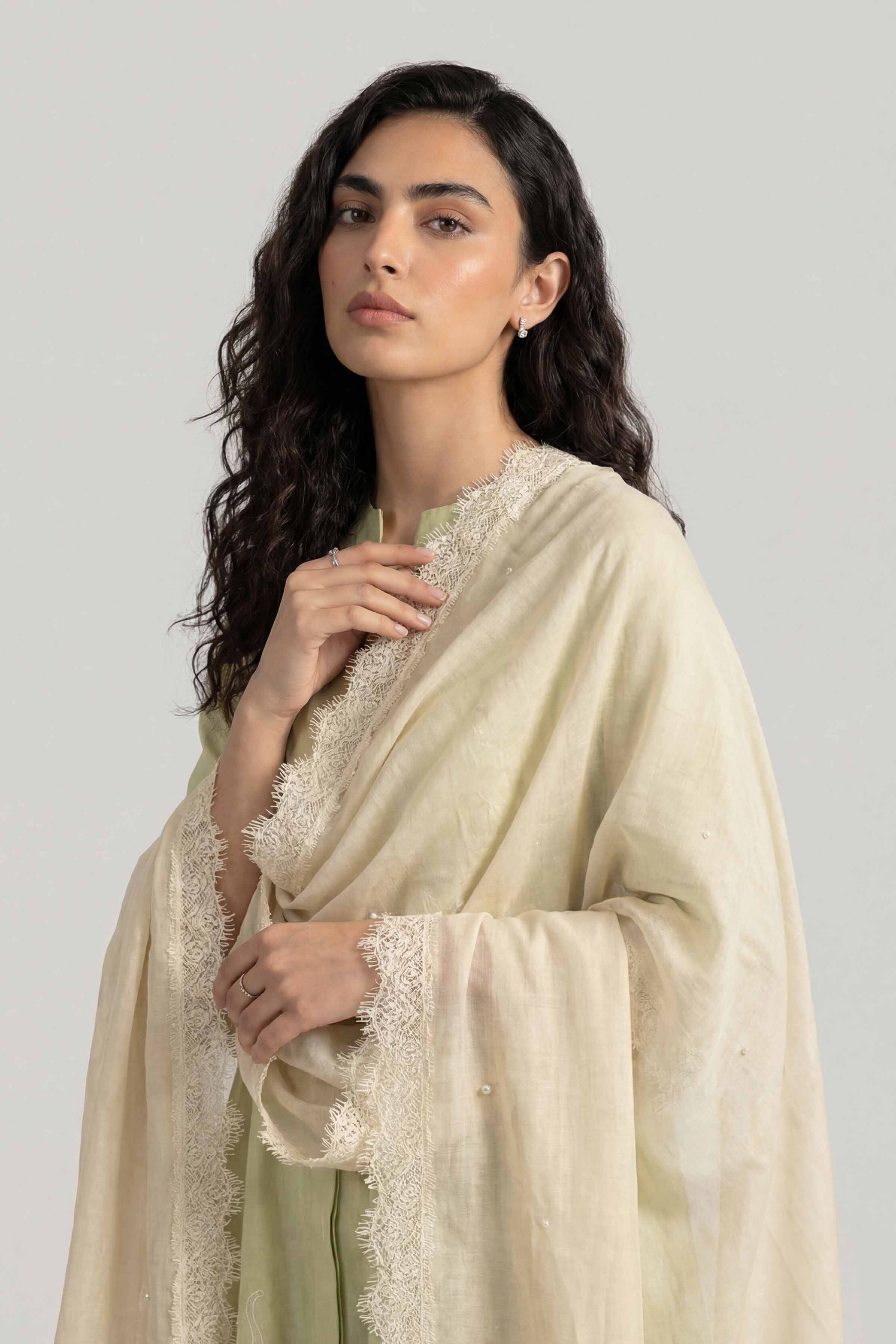 Beige Women Scarf - 72070980