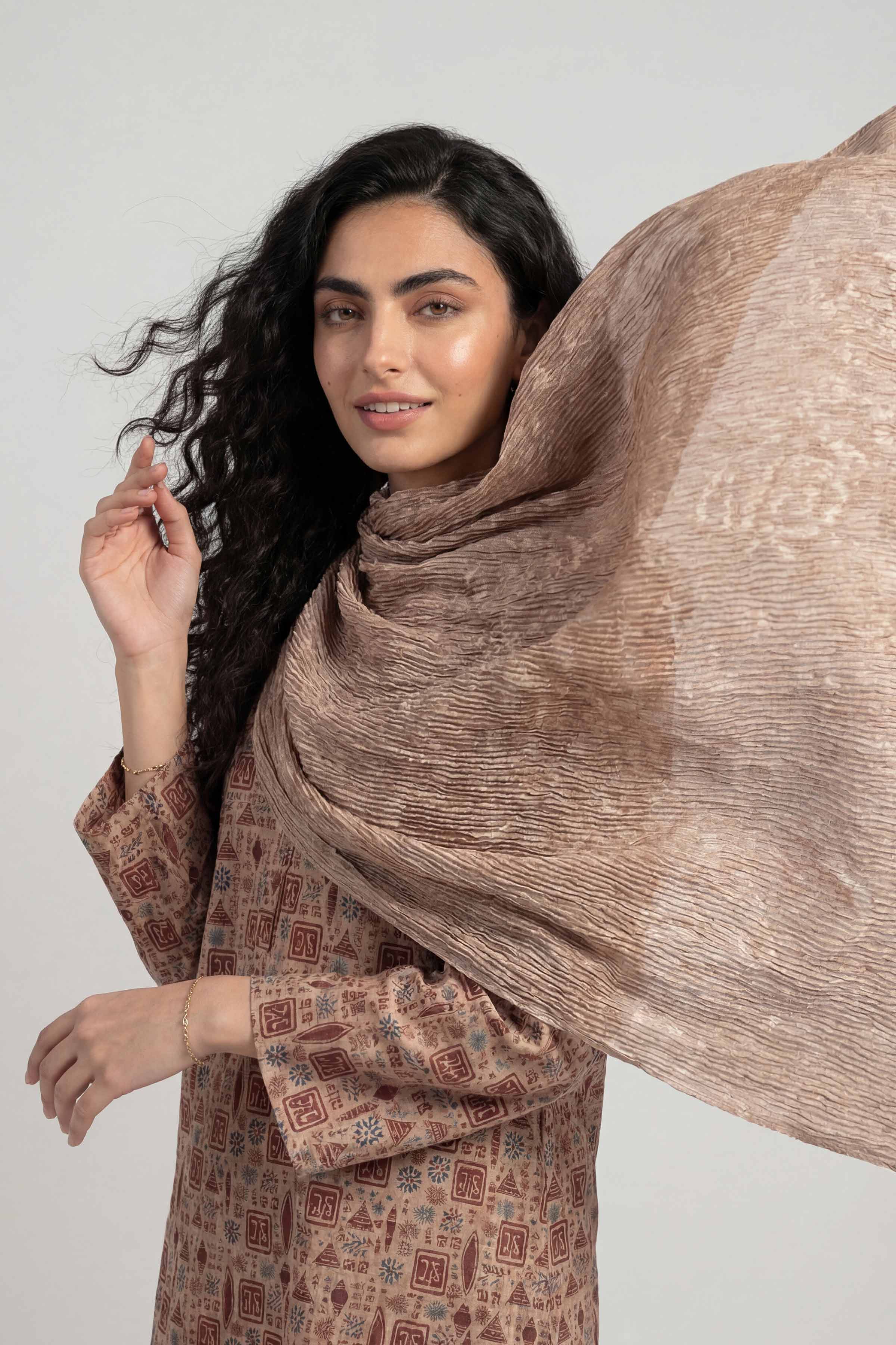 Khaki Women Scarf - 72070983