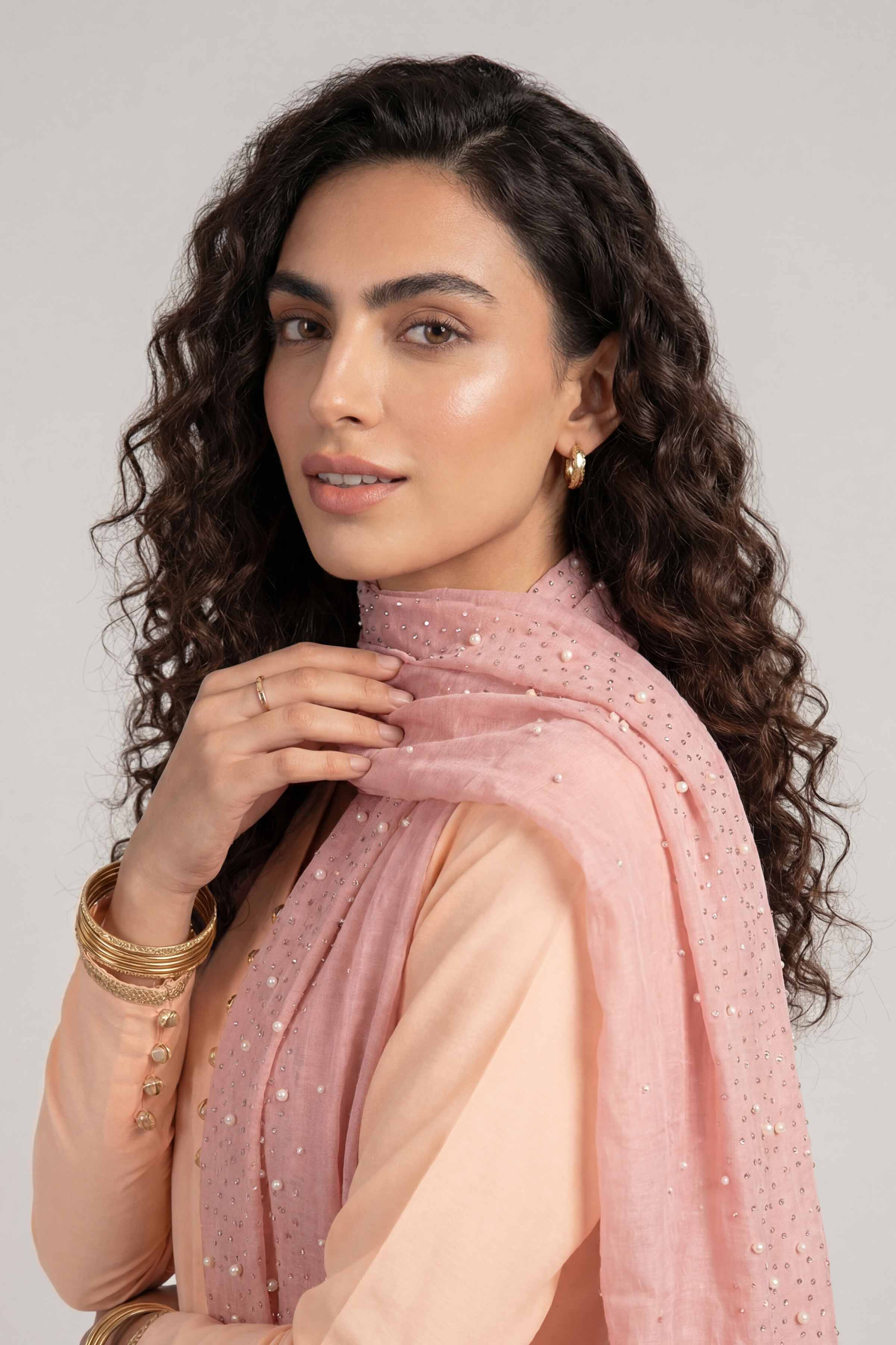 Pink Women Scarf - 72070984