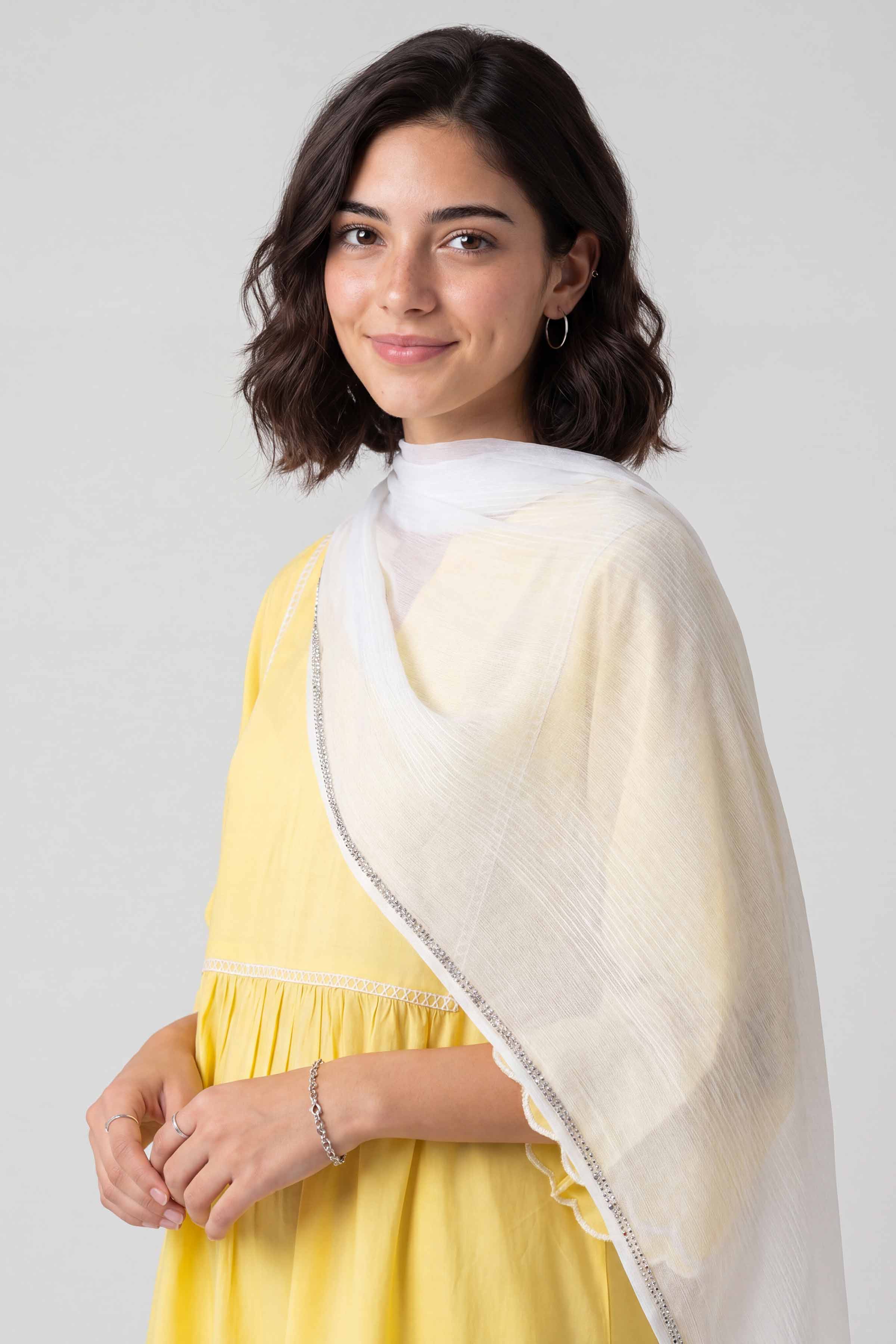 Off White Women Scarf - 448202107