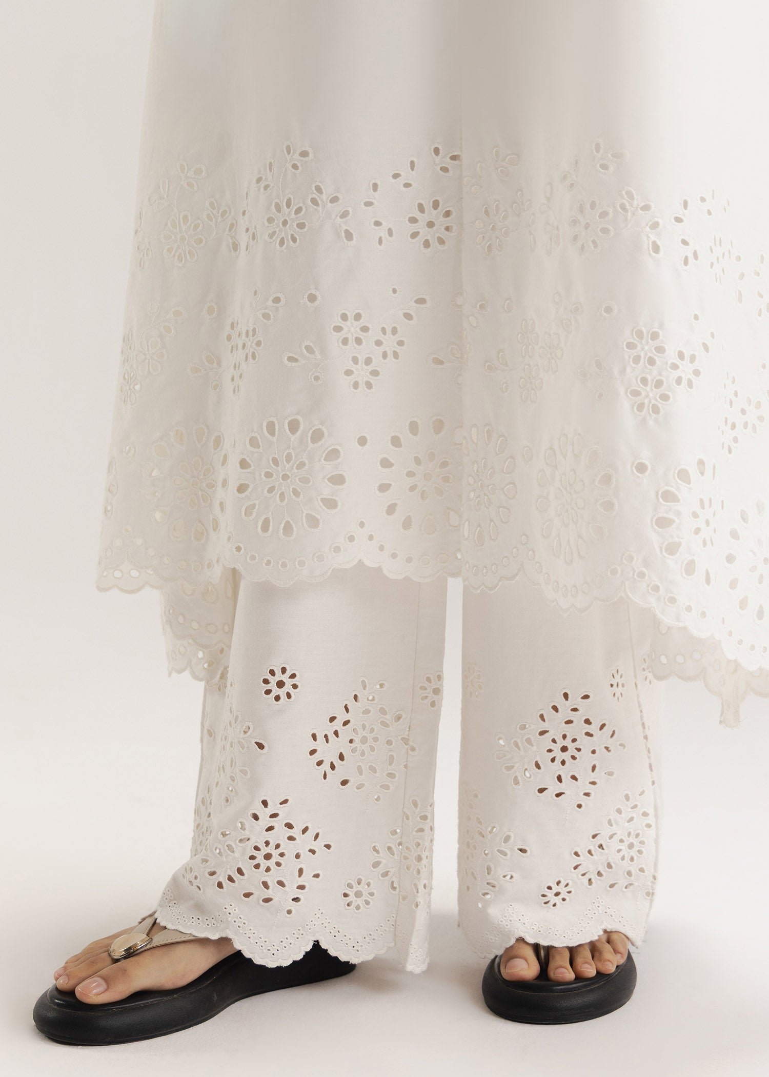 Schiffli Flared Dress- WS26-16