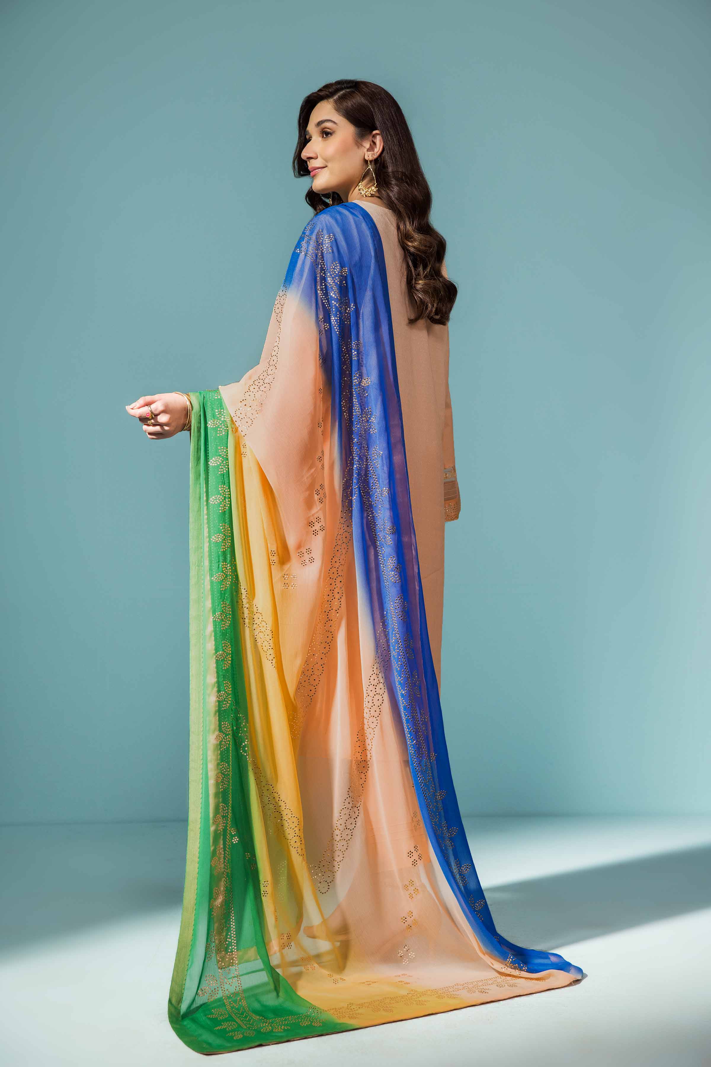 3 Piece - Printed Embellished Suit - 42301304