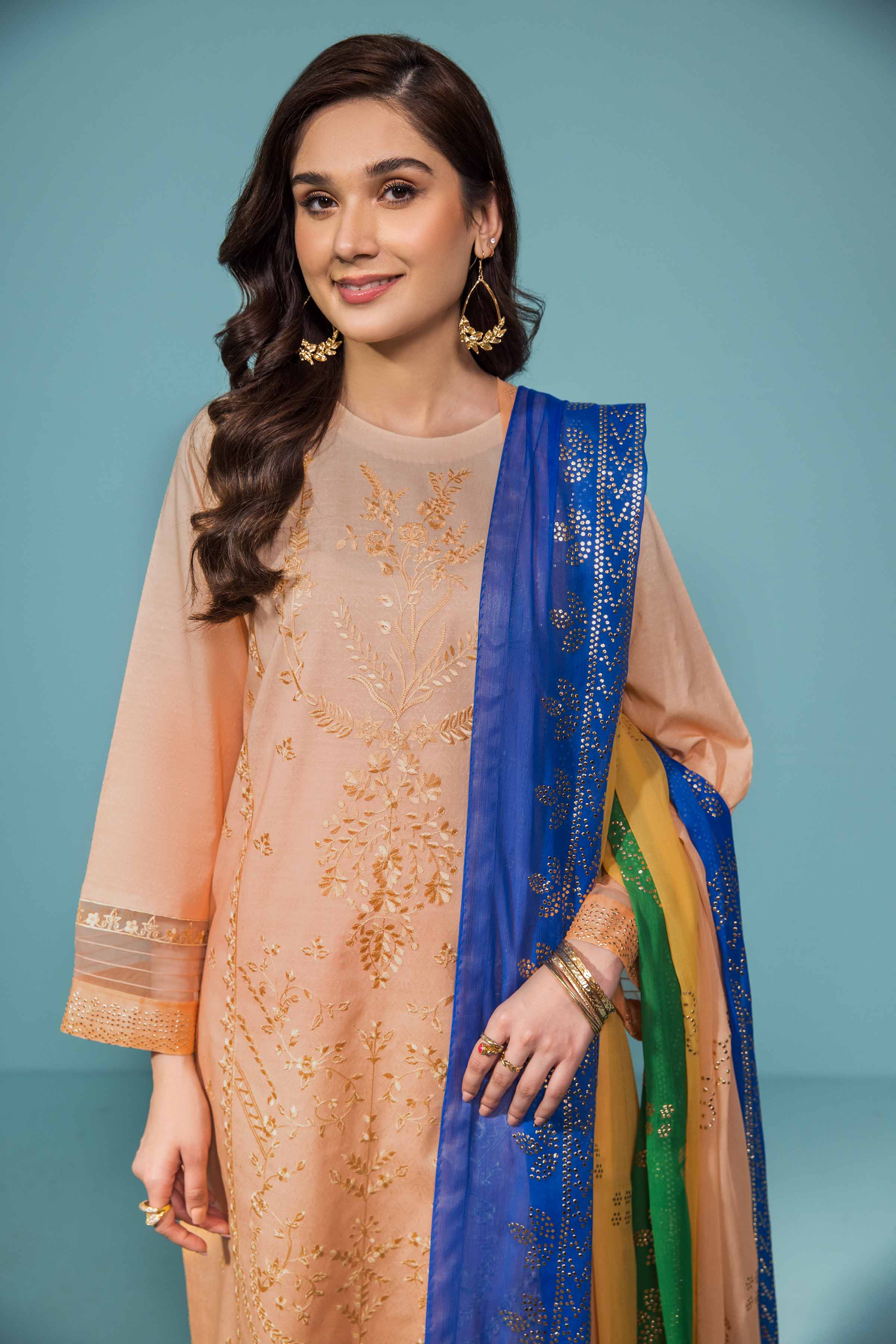 3 Piece - Printed Embellished Suit - 42301304