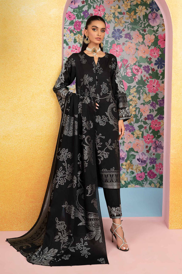 3 Piece - Embroidered Jacquard Suit - 42301770