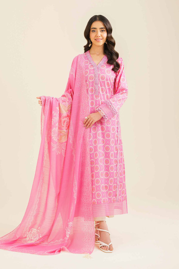 Buy online Pakistani 3 piece printed suits for women in UAE