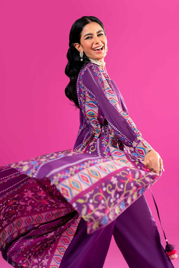 Buy online unstitched Pakistani printed suits for ladies in UAE