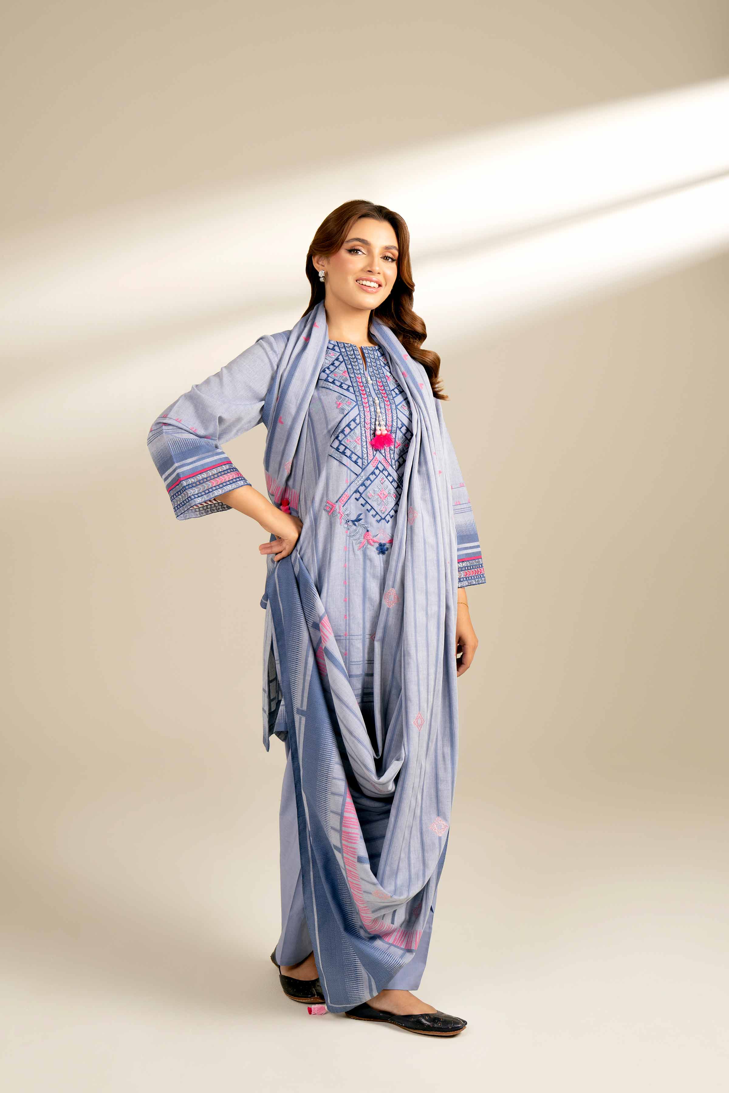 2 Piece - Jacquard Embroidered Suit - 42402159