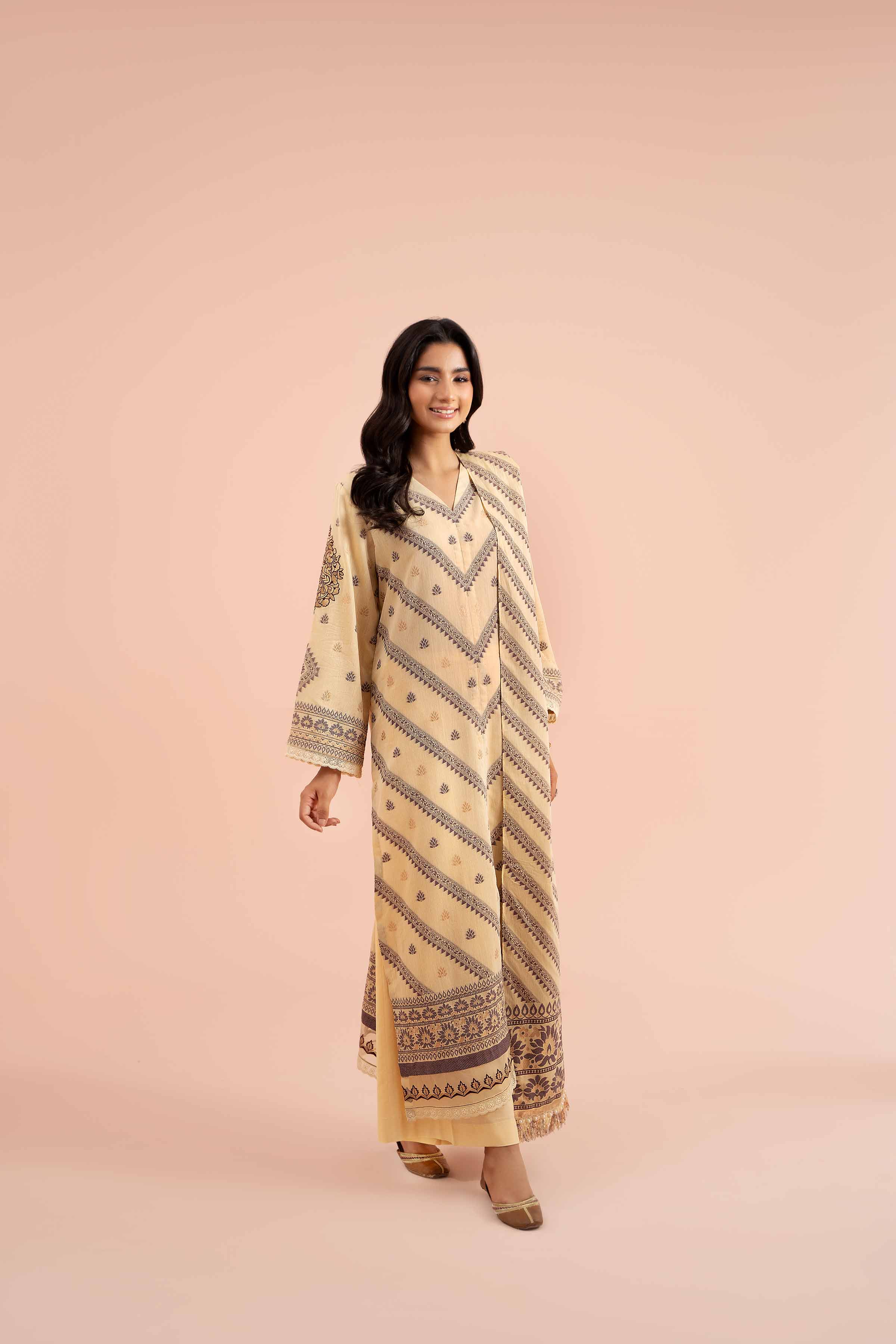 2 Piece - Jacquard Embroidered Suit - 42402160