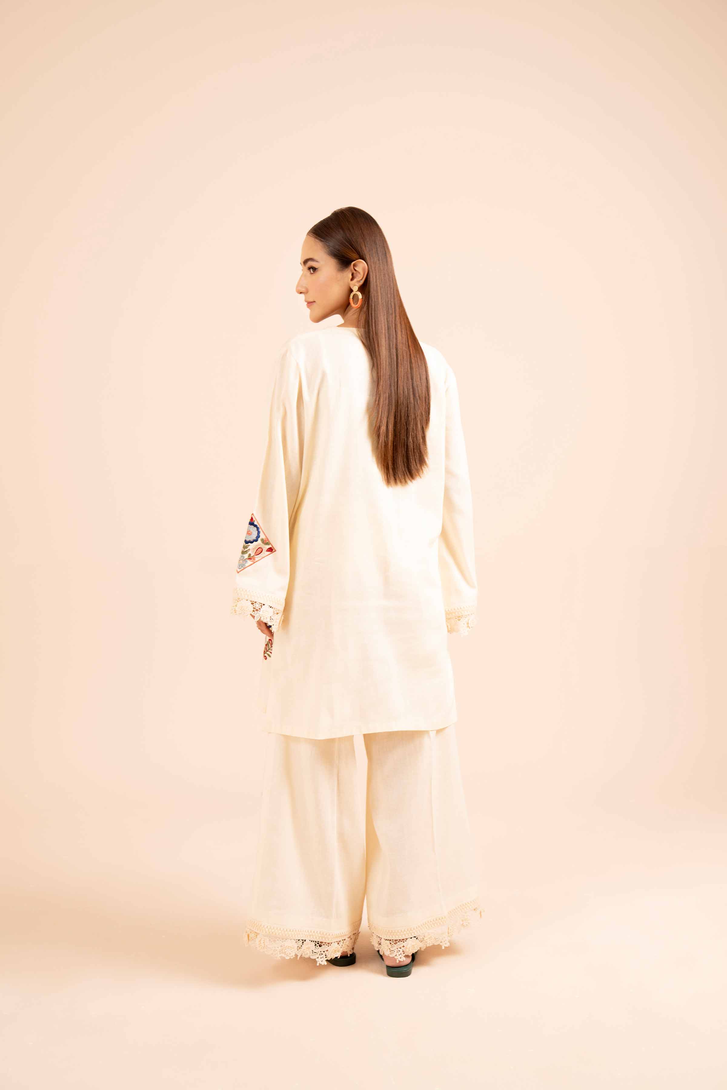 2 Piece - Dyed Embroidered Suit - 42404029