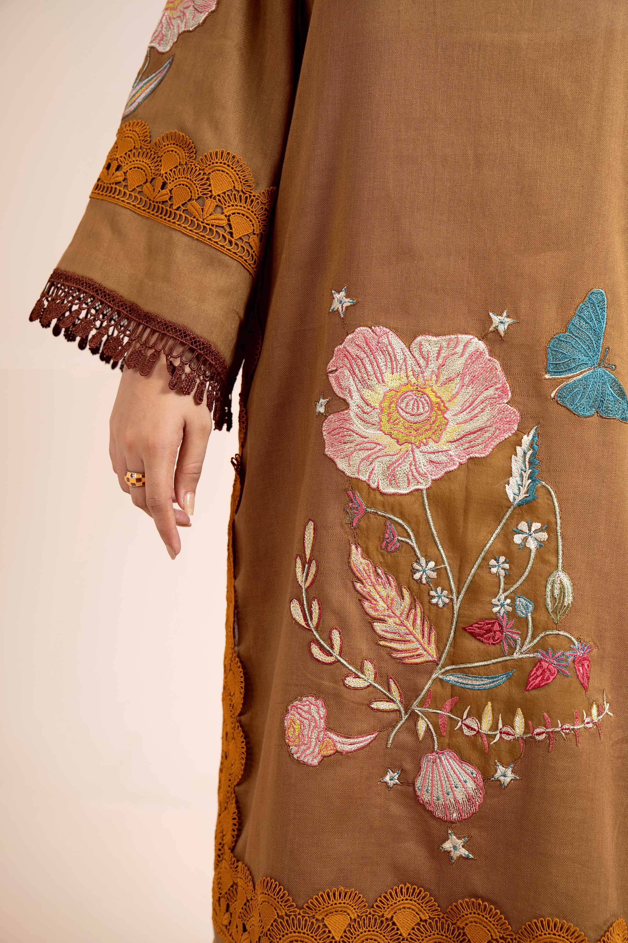 2 Piece - Dyed Embroidered Suit - 42404030