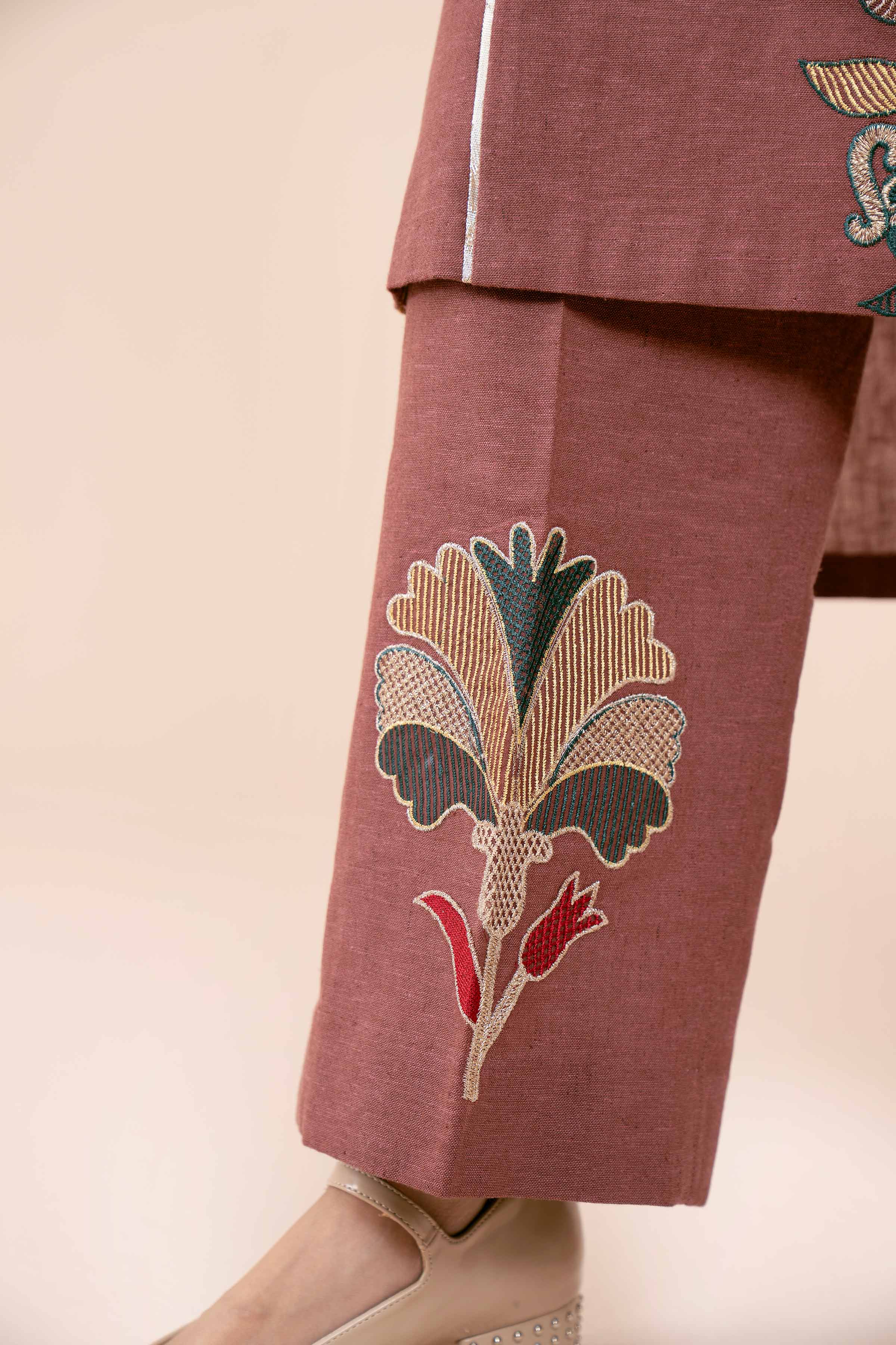 2 Piece - Dyed Embroidered Suit - 42404033