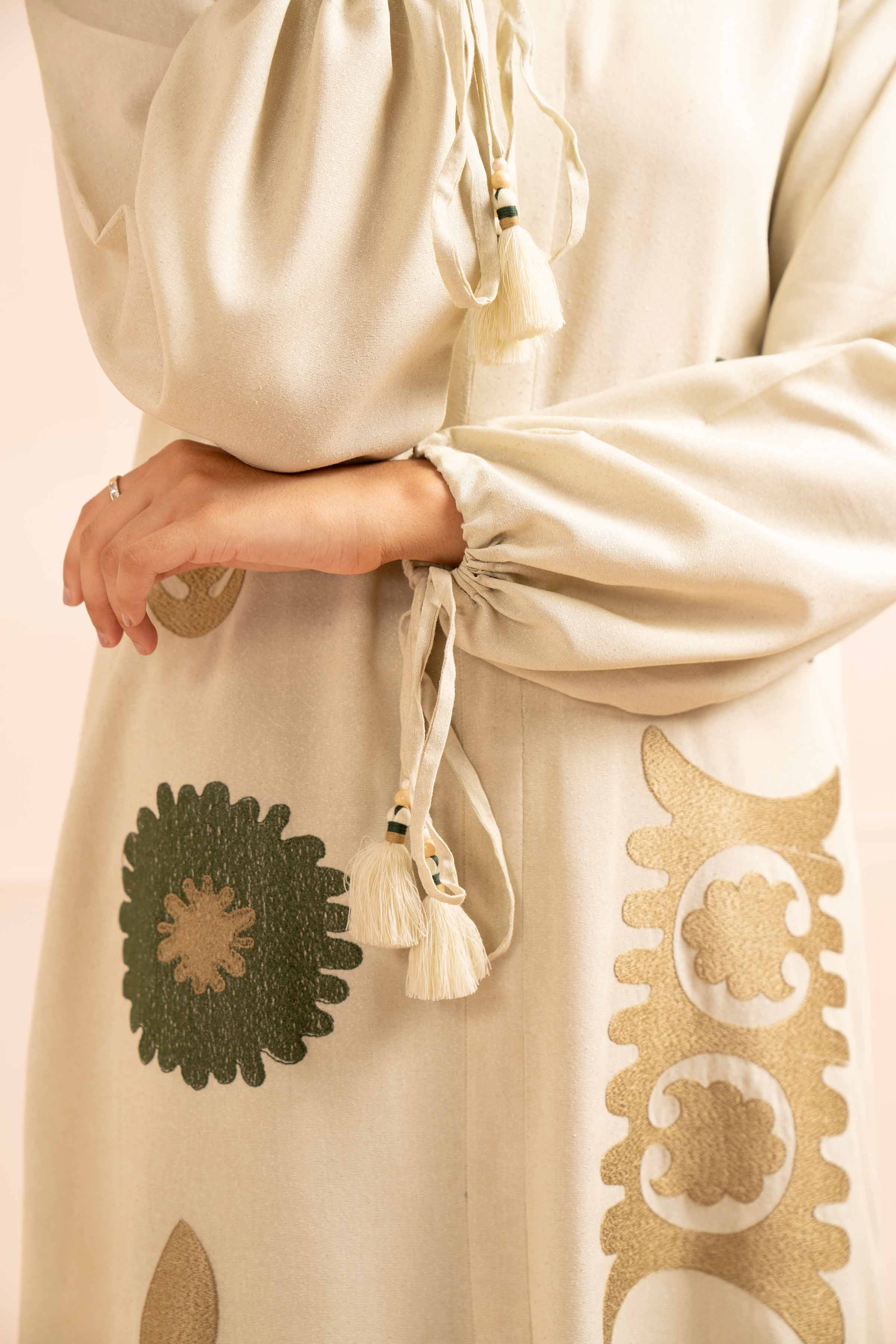 2 Piece - Dyed Embroidered Suit - 42404041