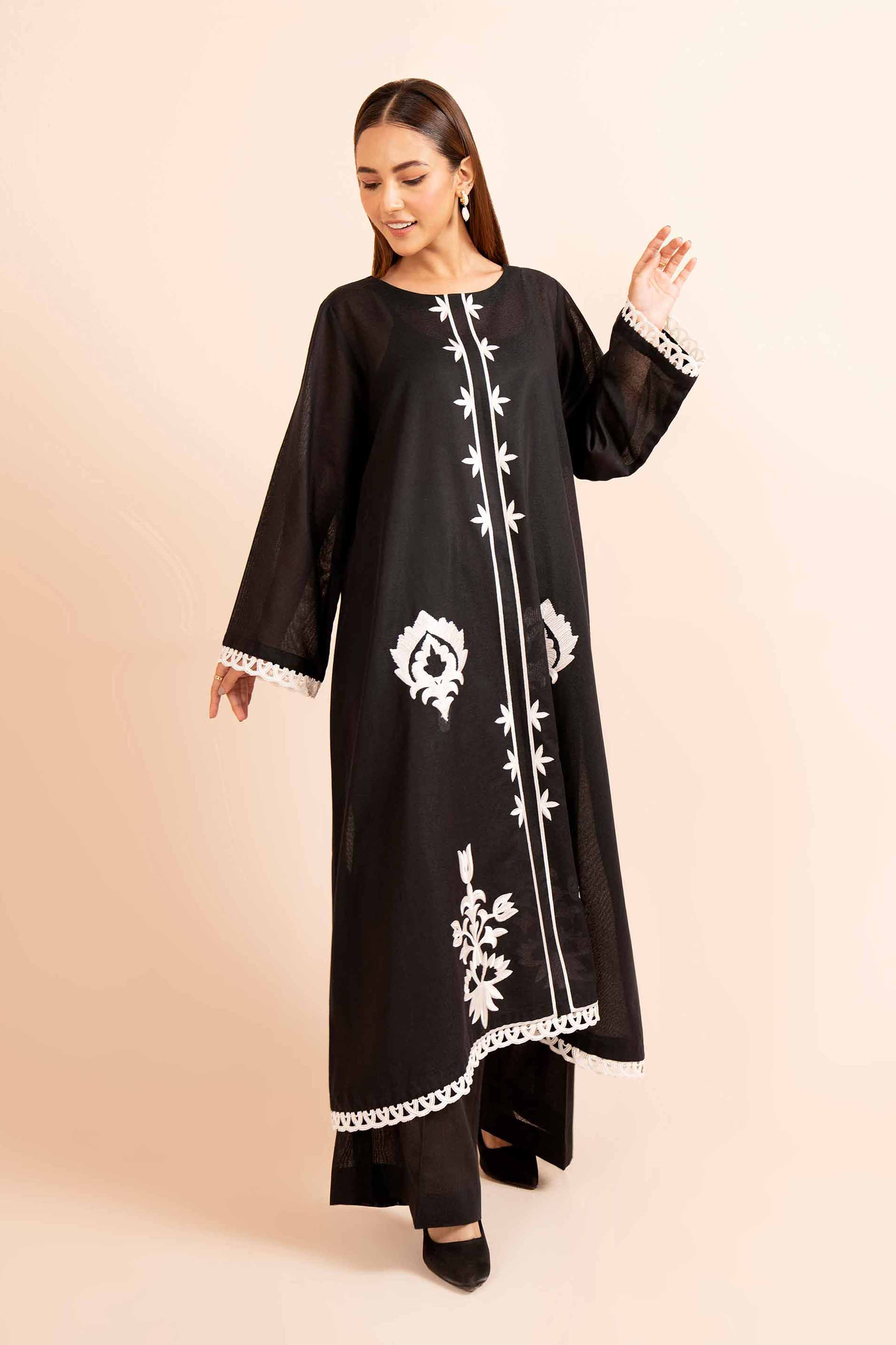 2 Piece - Dyed Embroidered Suit - 42404043