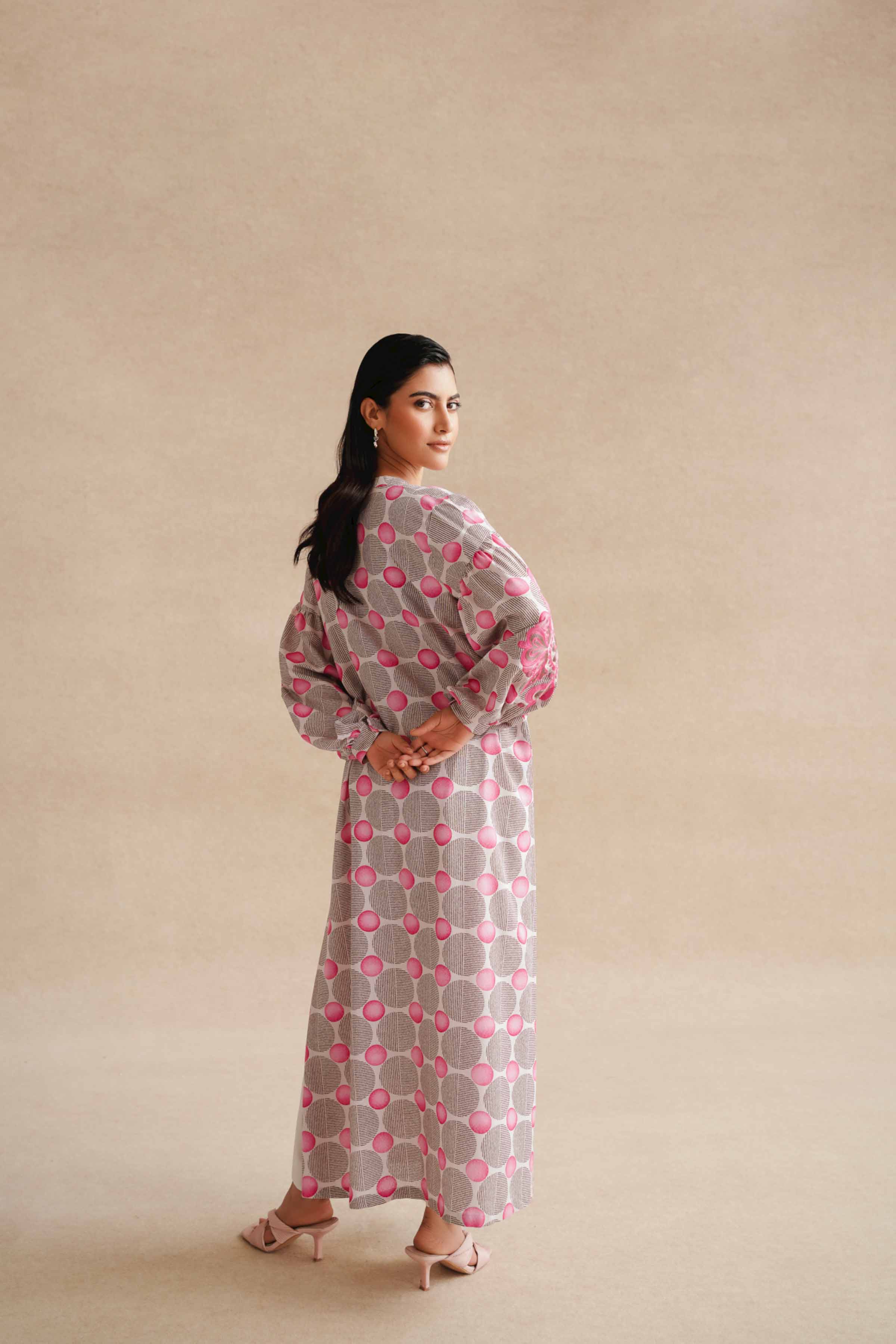 2 Piece - Printed Embroidered Suit - 42404070