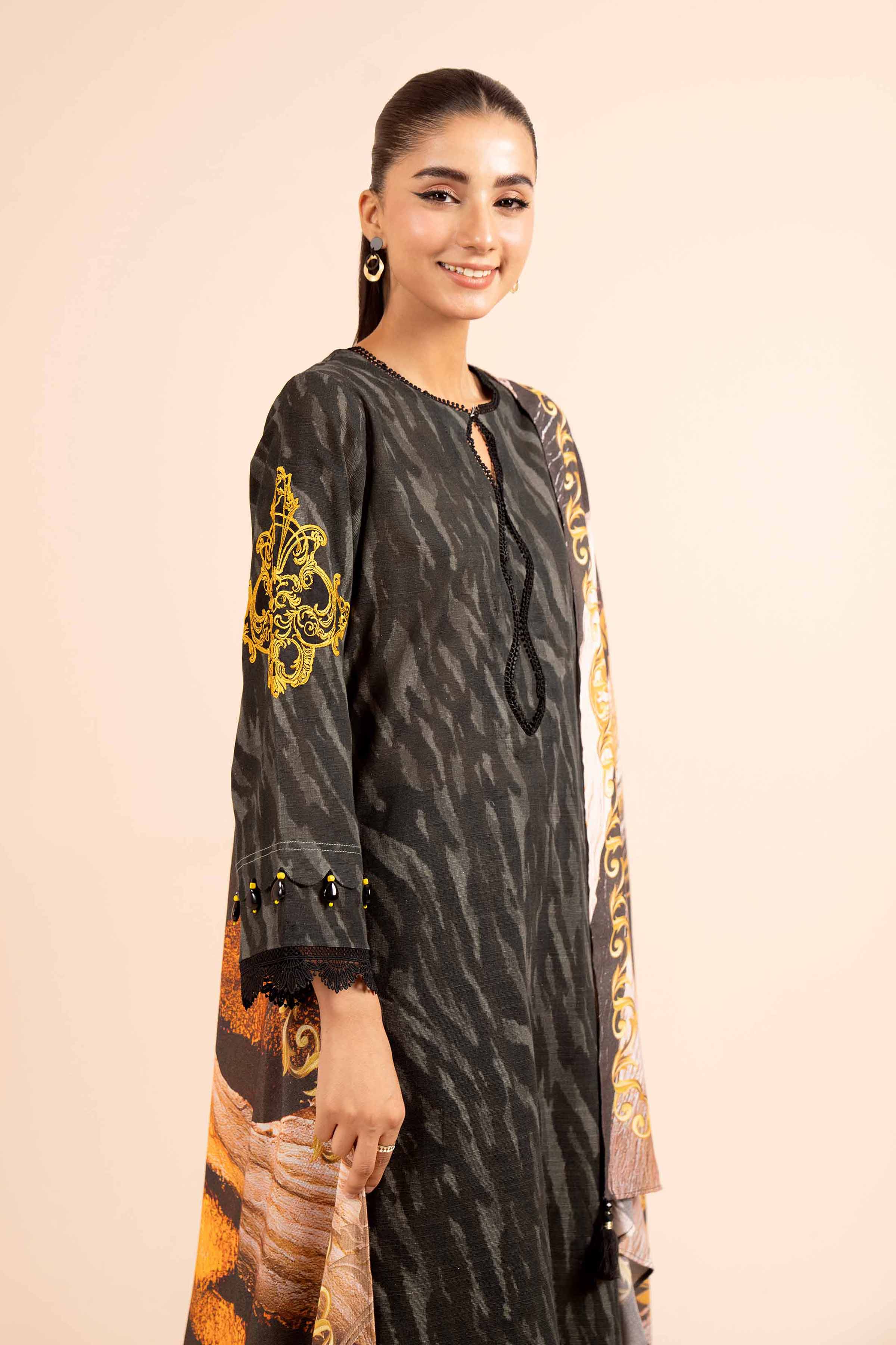 2 Piece - Printed Embroidered Suit - 42404087