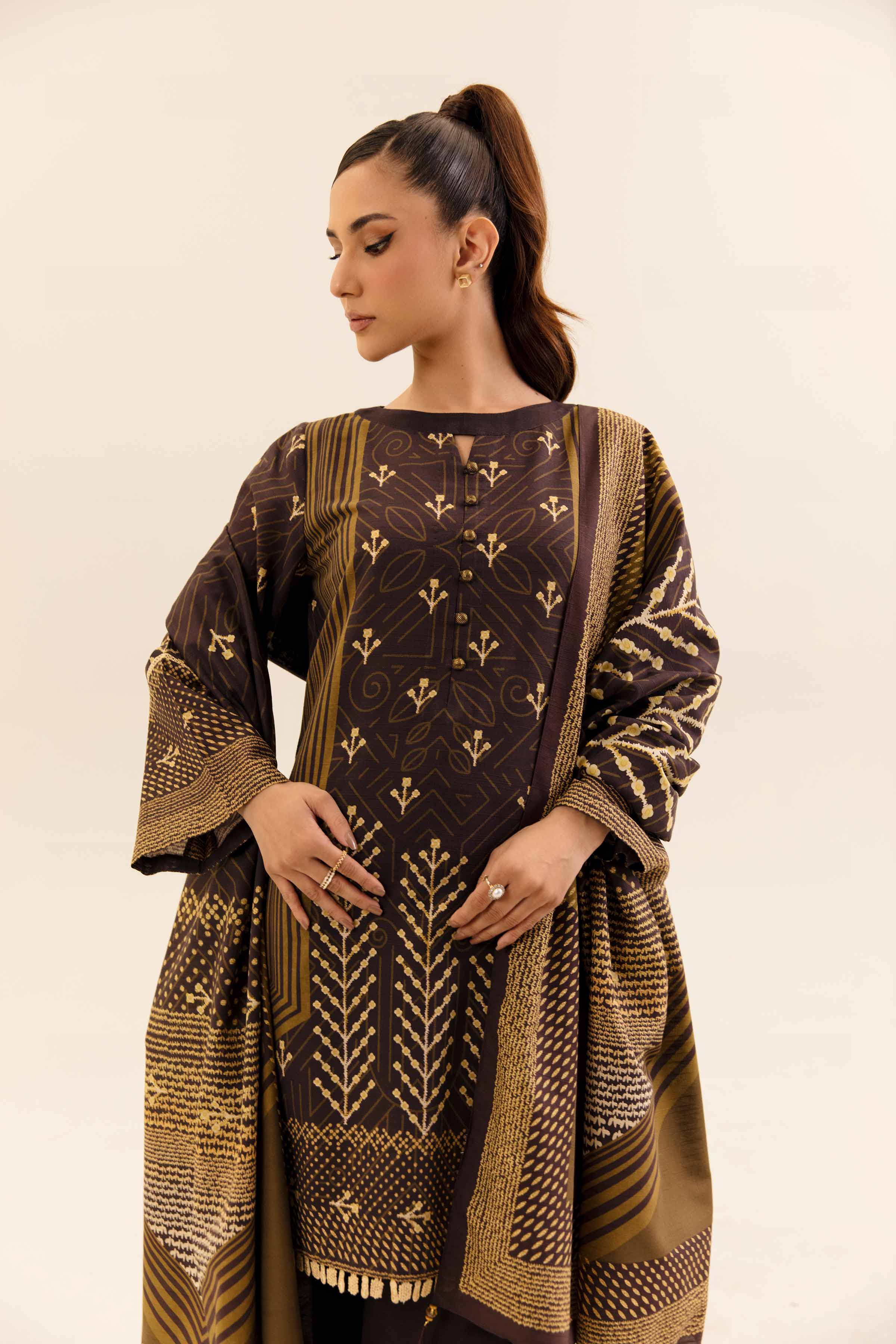 3 Piece - Digital Printed Suit - 42404224